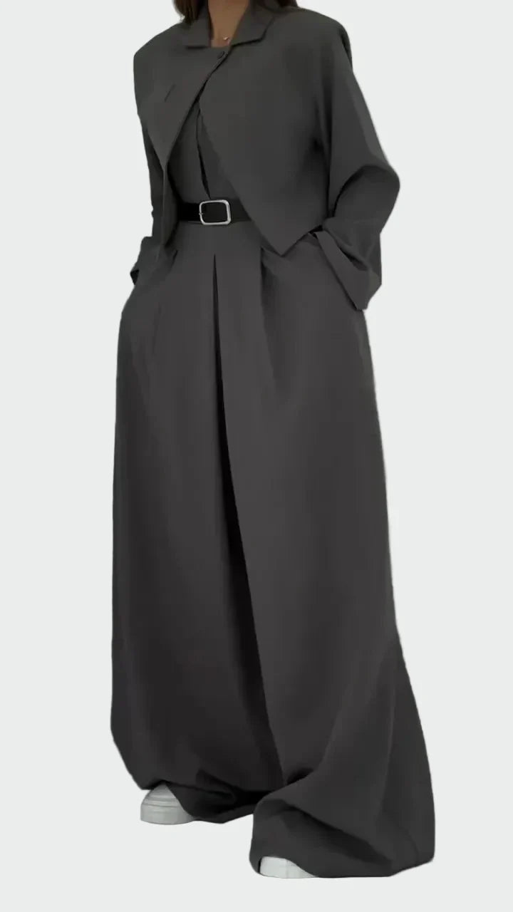 Conjunto Bastie y Chaqueta Estilo Elegante y Moderno