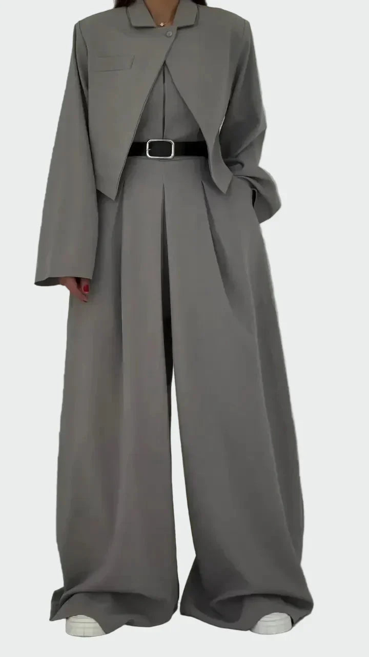 Conjunto Bastie y Chaqueta Estilo Elegante y Moderno