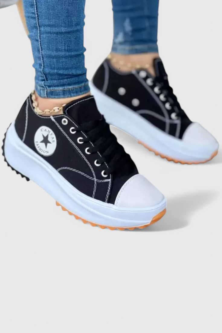 Zapatillas de lona gruesas Taya