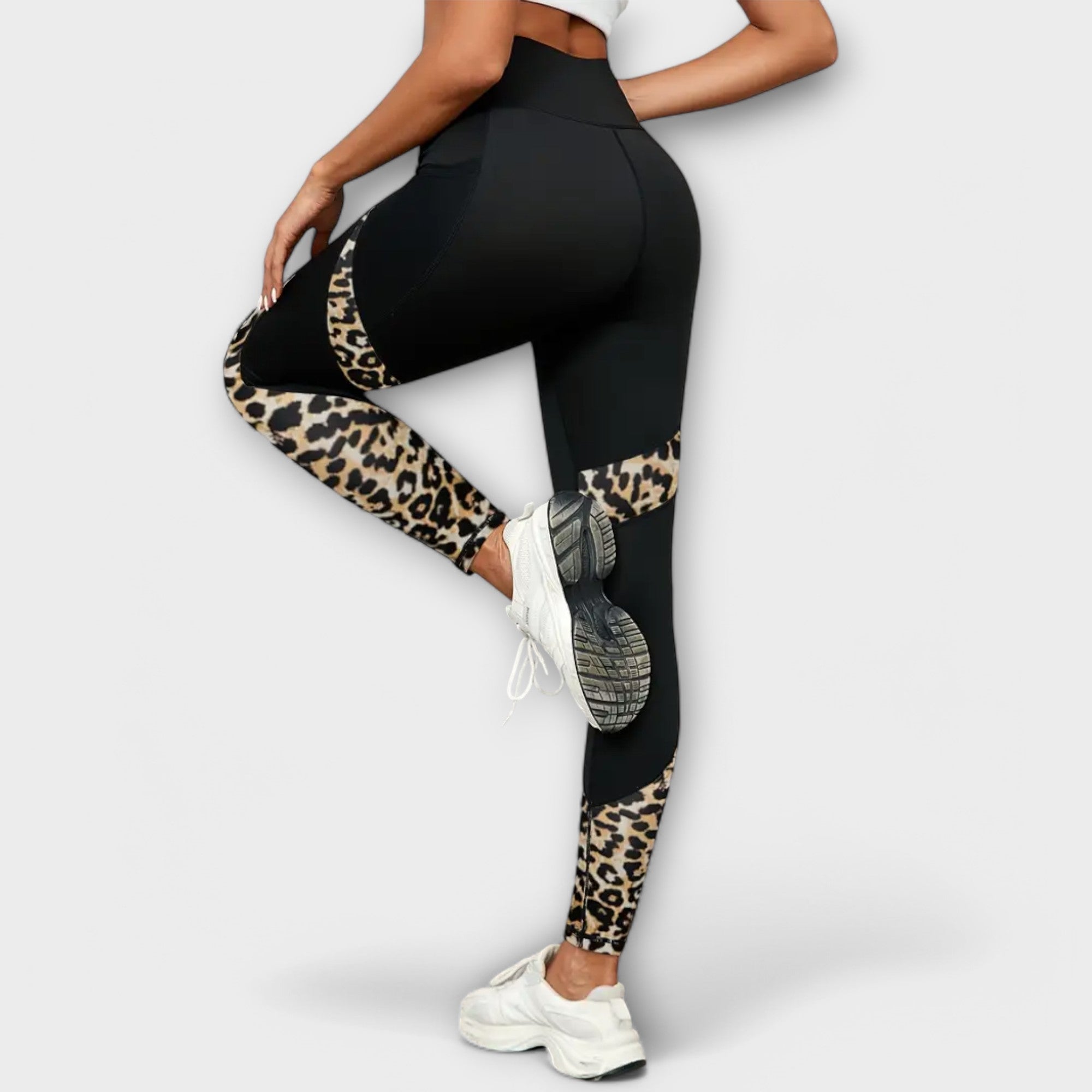Leggings de cintura alta con estampado de leopardo
