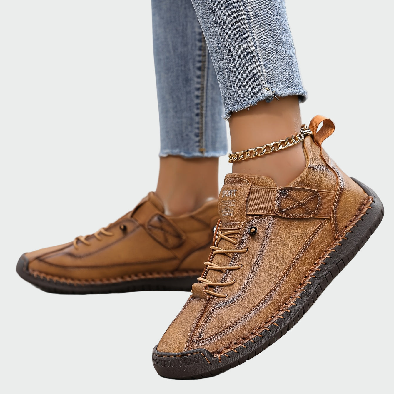 Botas ortopédicas de cuero