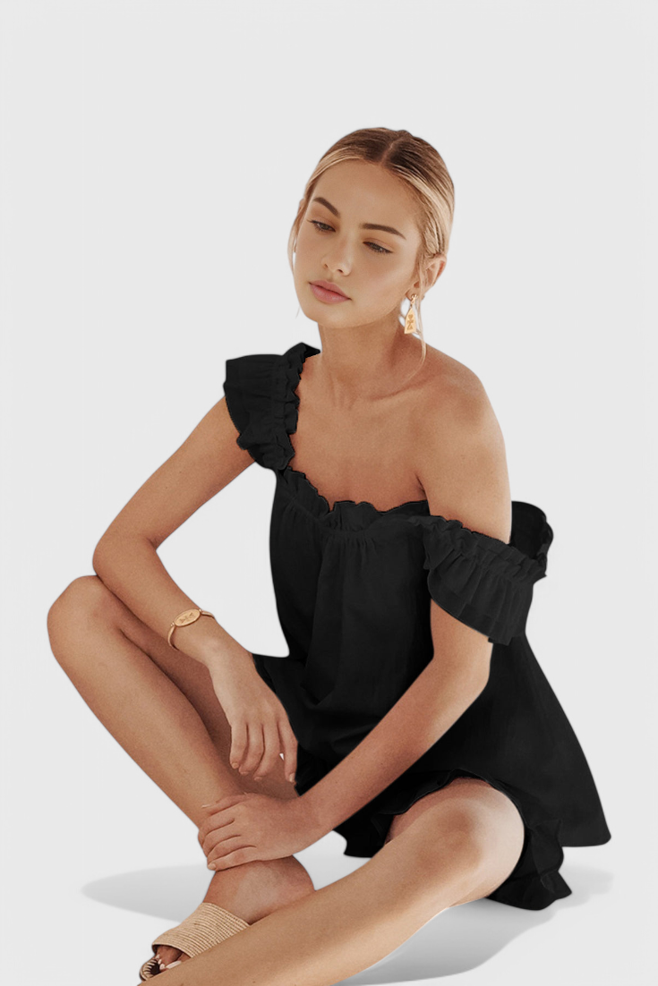 Conjunto de salón Victoria con volantes