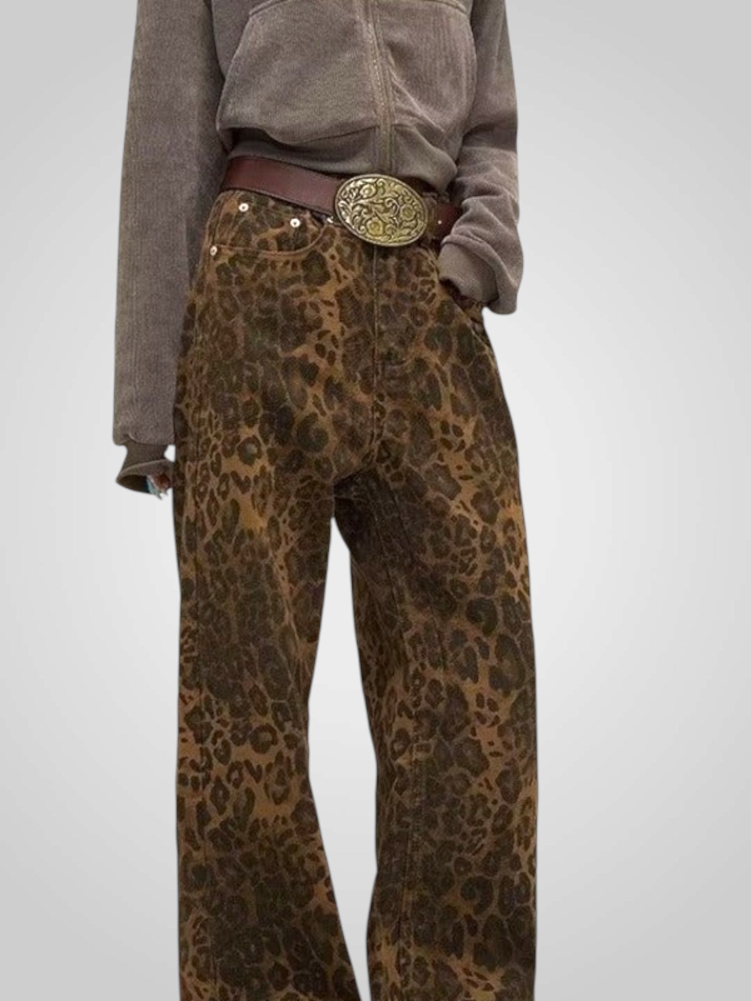 Leoni | Pantalones con estampado de leopardo para mujer