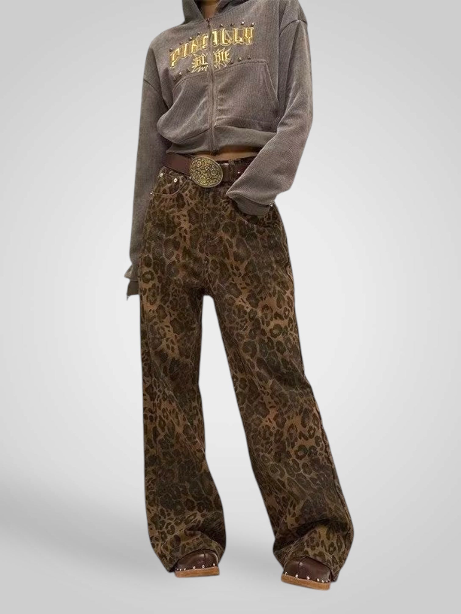 Leoni | Pantalones con estampado de leopardo para mujer