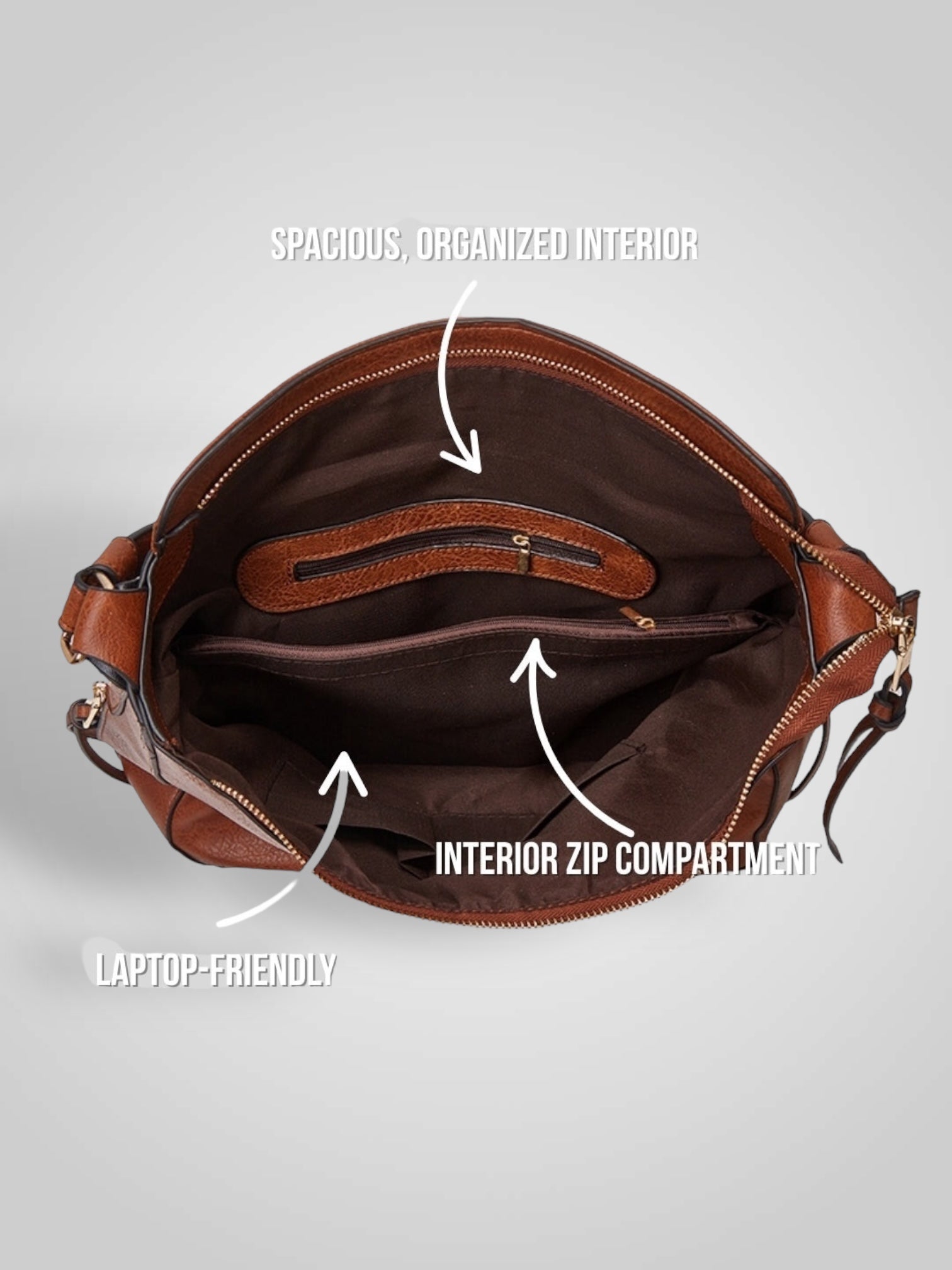 Suf | Bolso hobo antirrobo de cuero de lujo