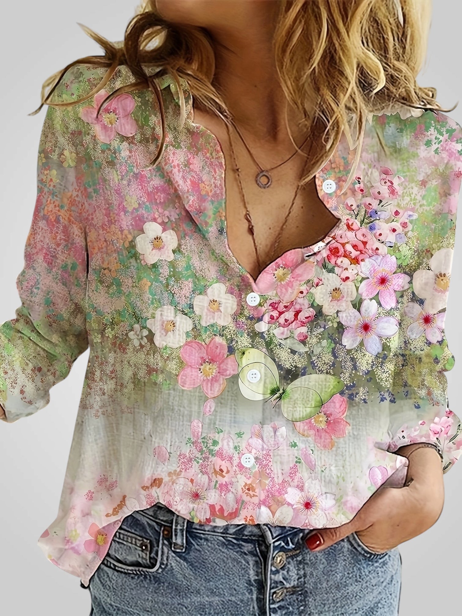 Rosalia | Blusa bohemia floral