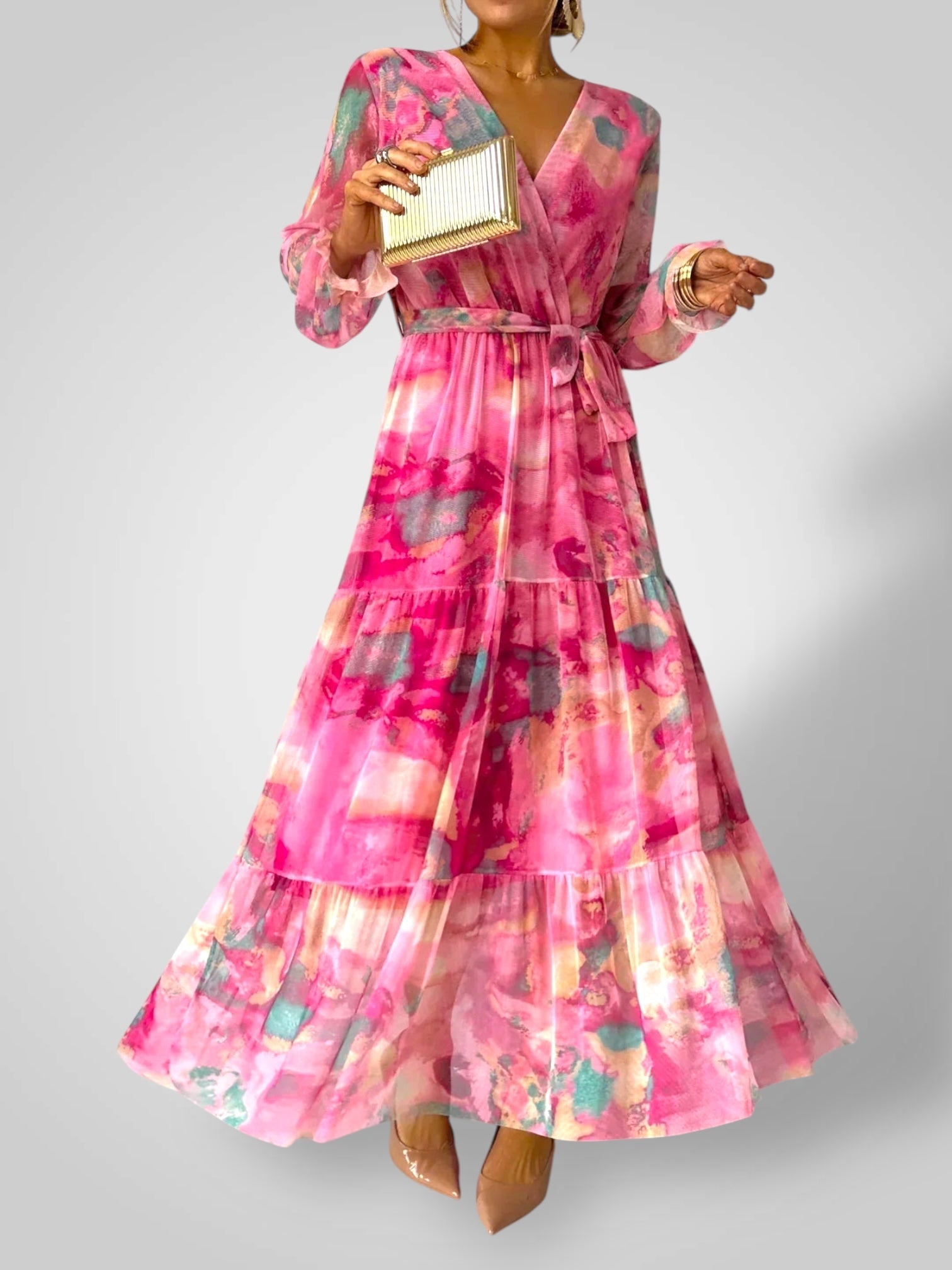 Anillo de bodas | Vestido de verano de manga larga para mujer