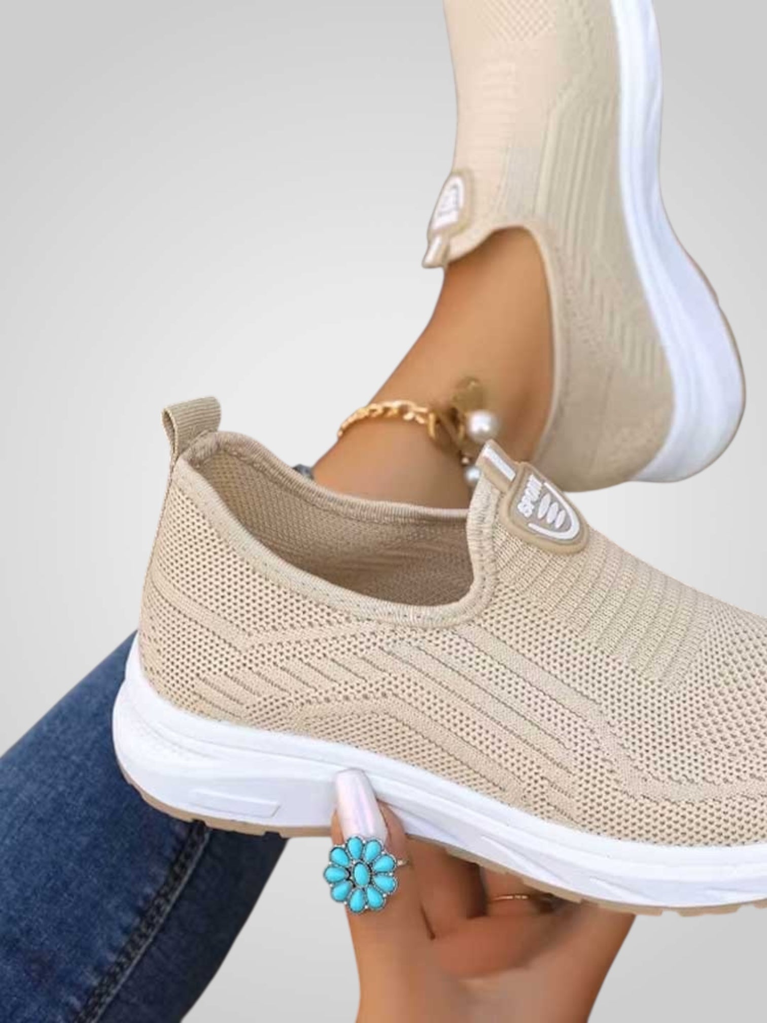 Fiona | Zapatillas deportivas sin cordones para mujer