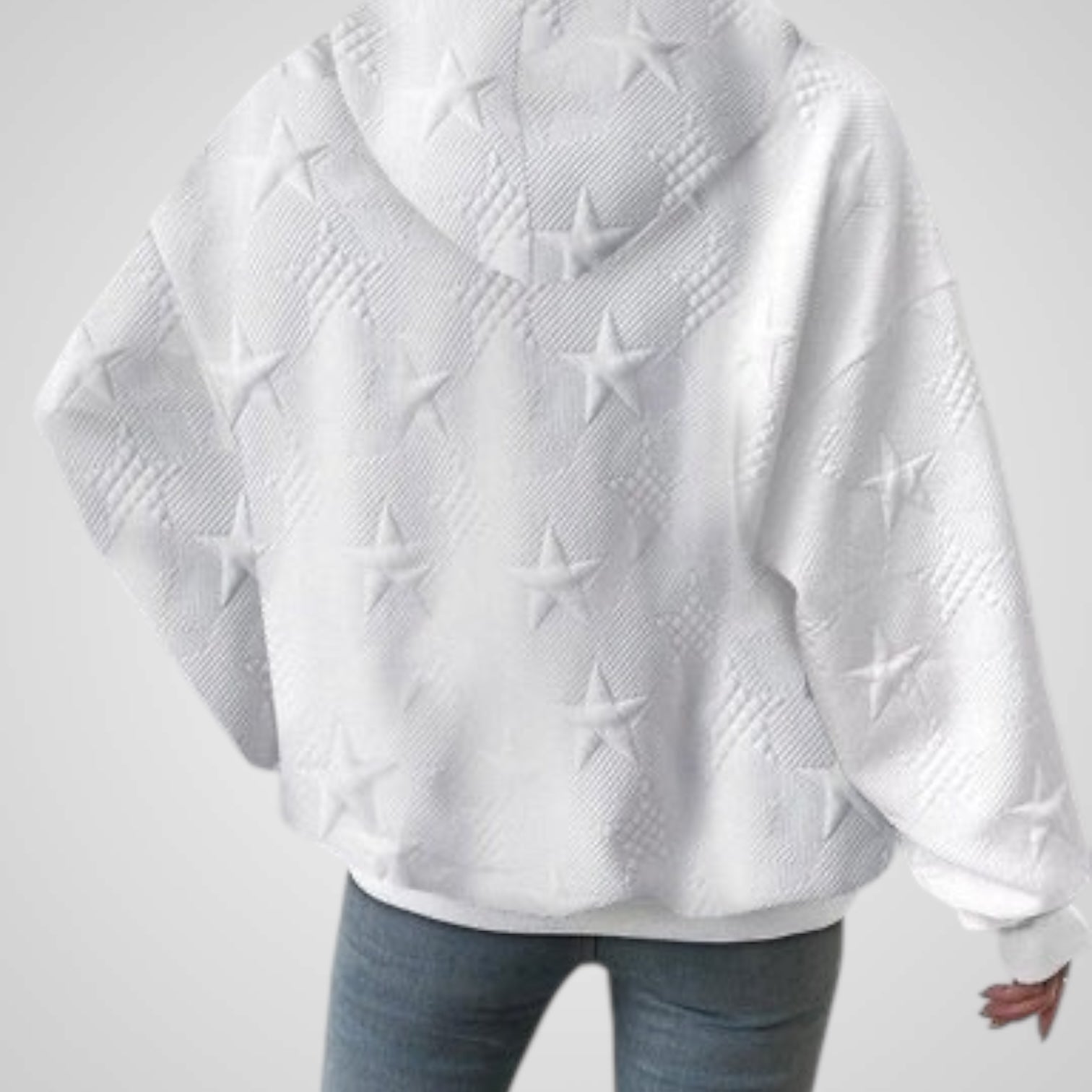 Olivia | Sudadera blanca de manga larga para mujer