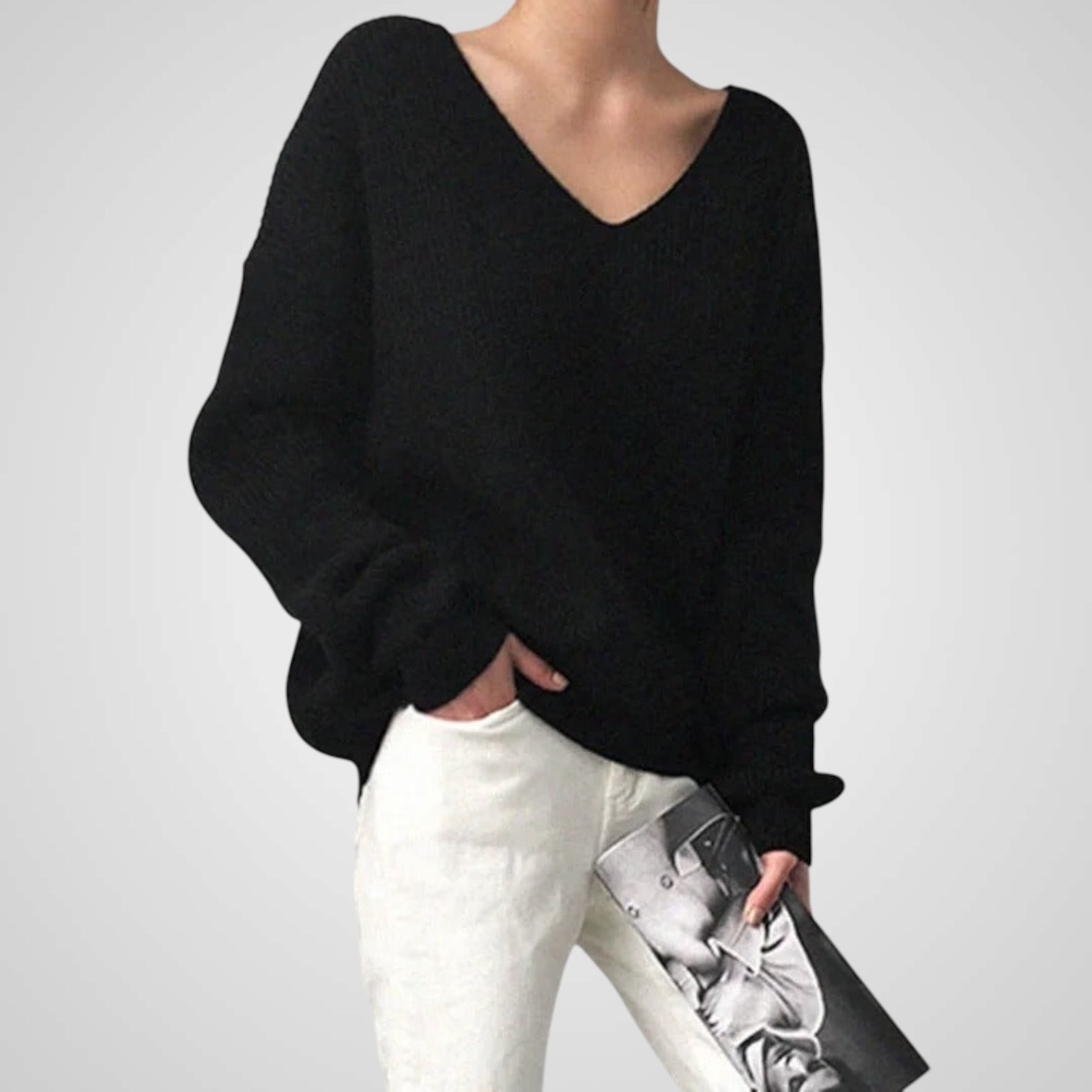 Marie | Suéter cómodo con escote en V para mujer