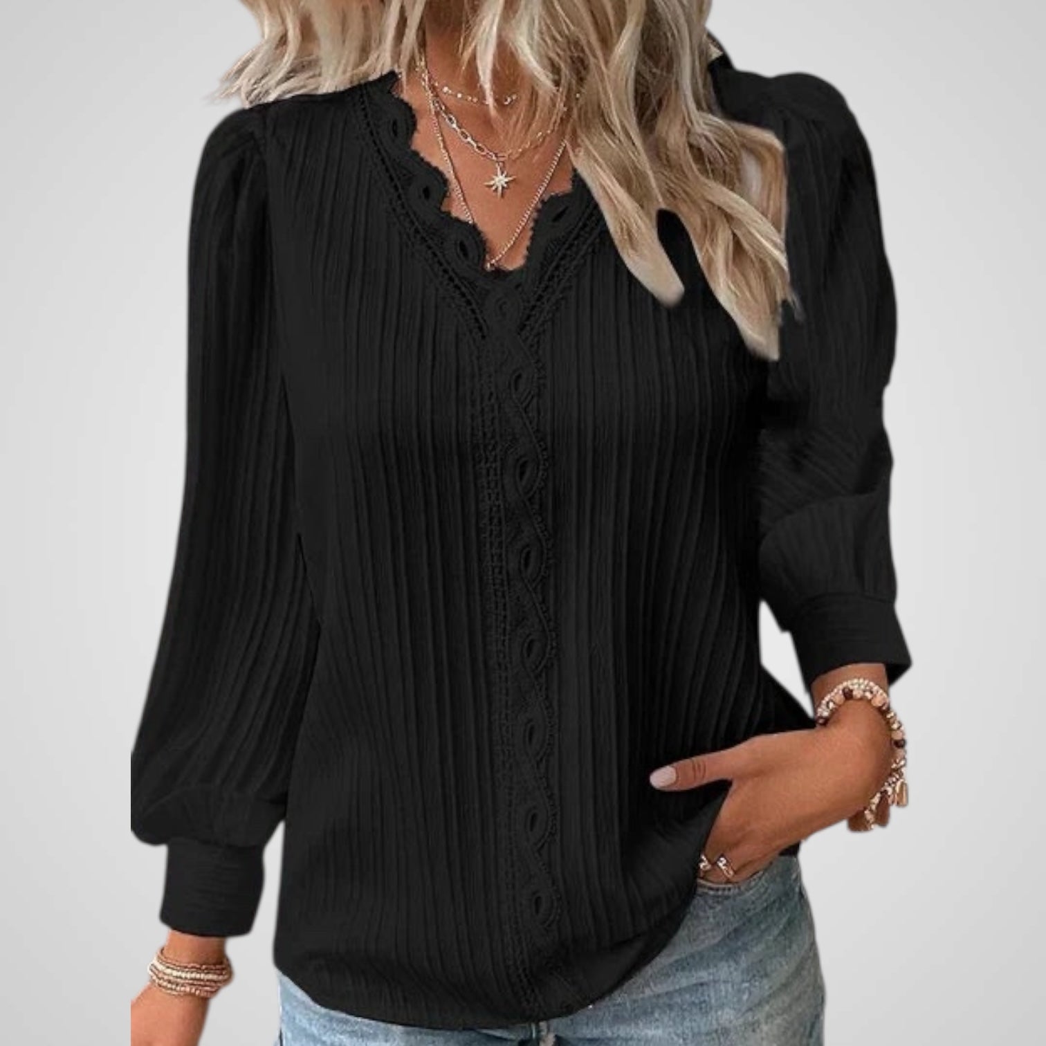 Allison | Blusa de mujer - Plisada, corte cómodo