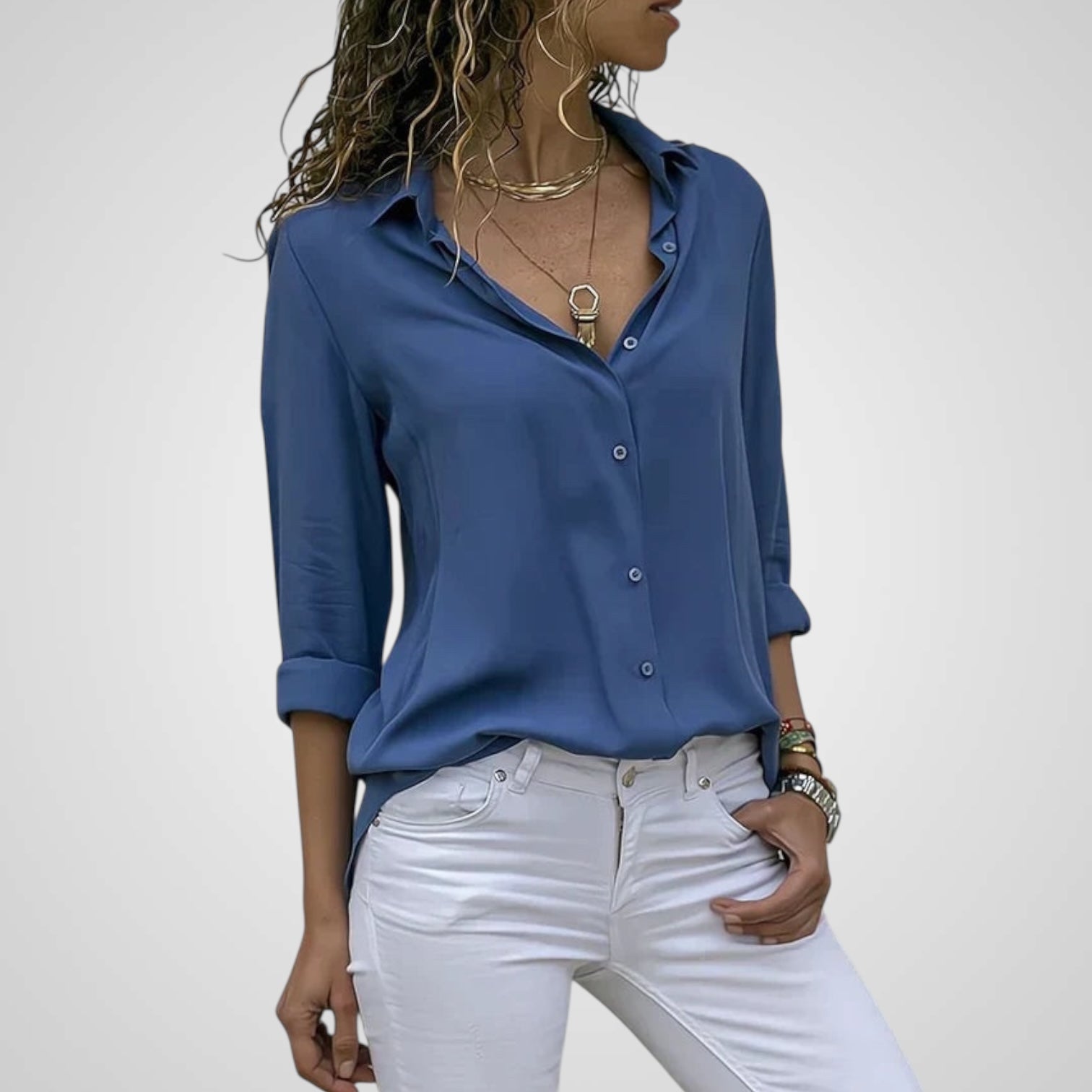 Fenna | Elegante blusa de gasa