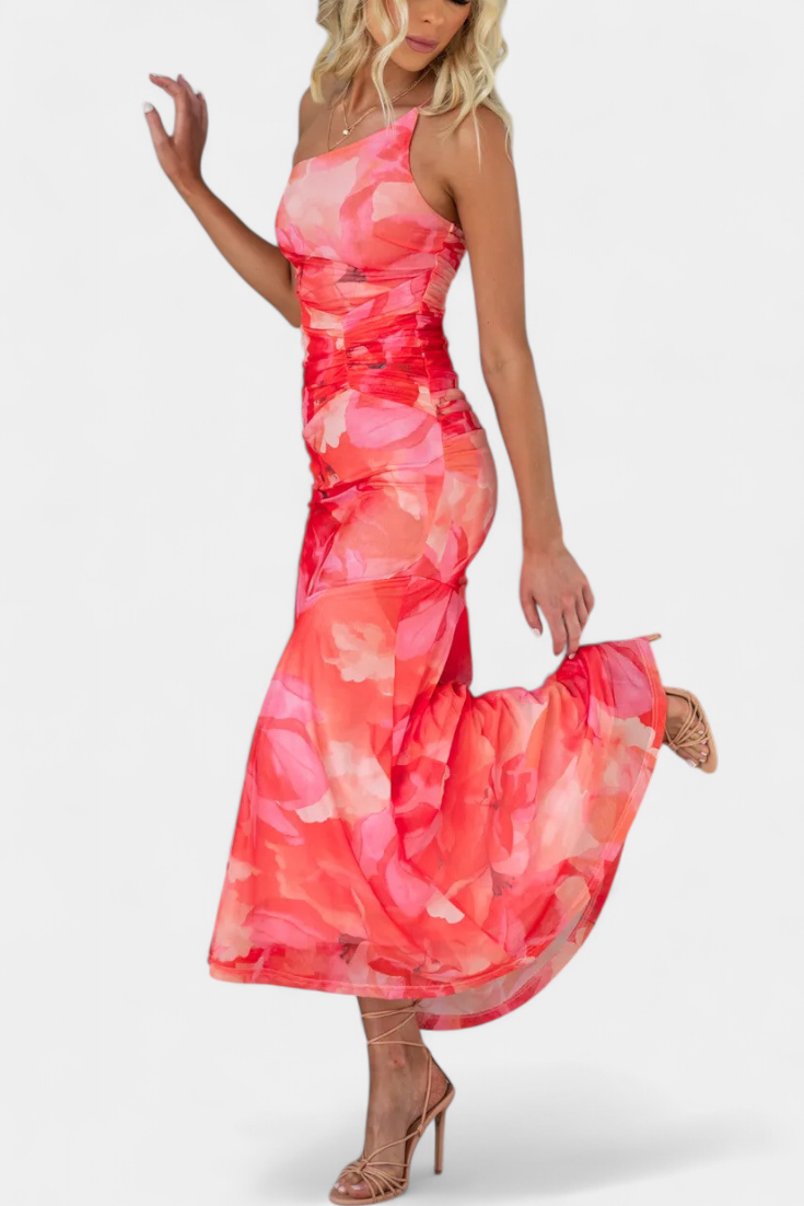 Vestido floral de manga larga Abigail