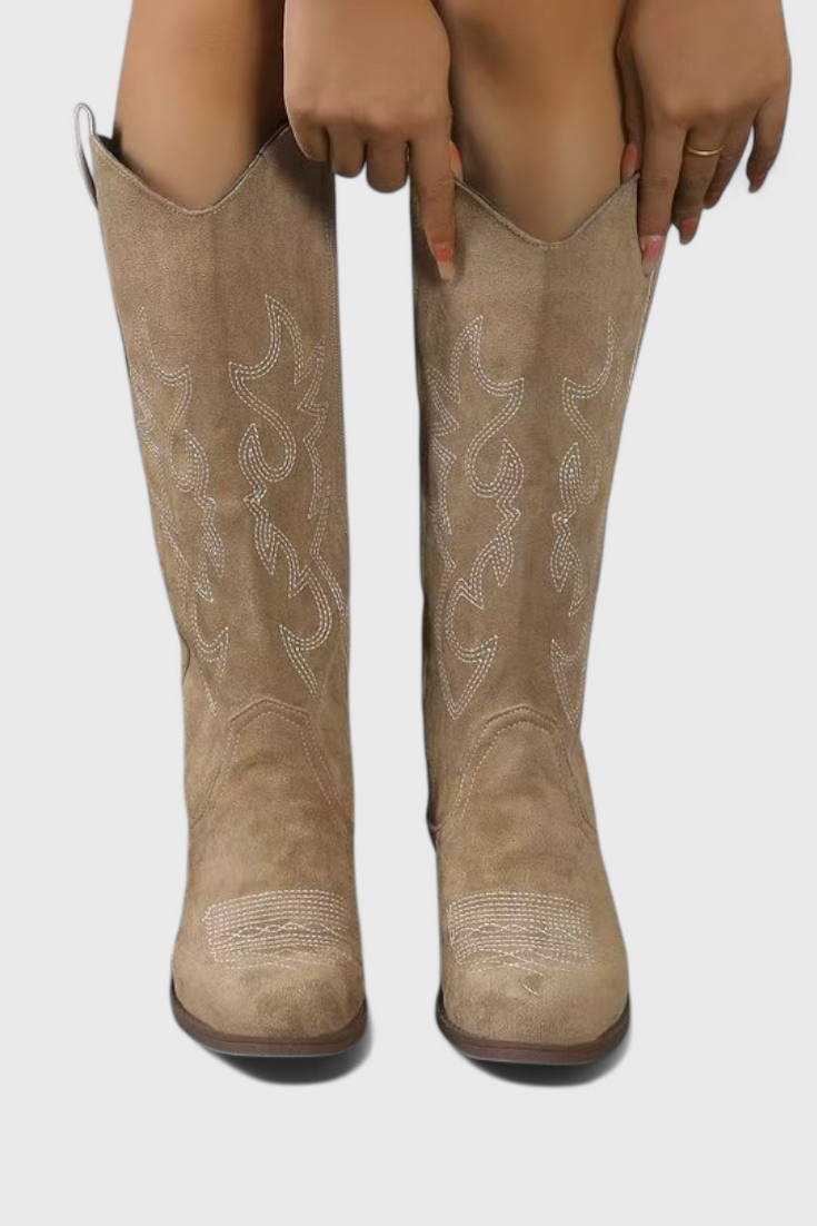 Botas vaqueras de ante estilo western Elka