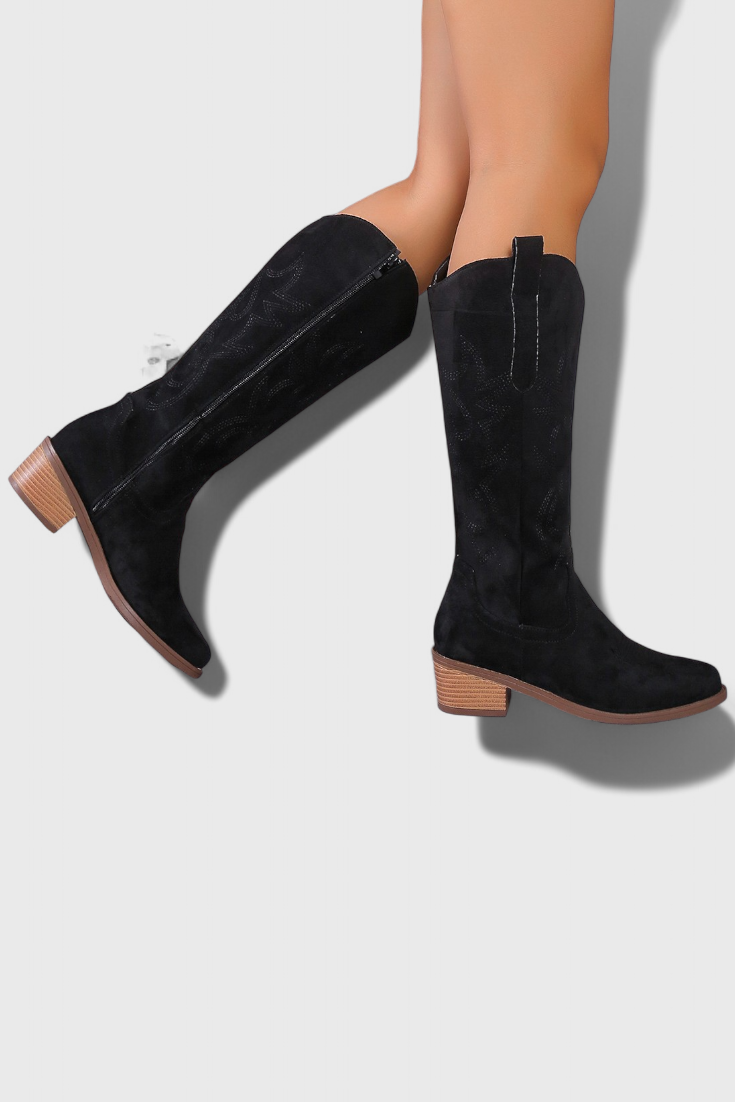 Botas vaqueras de ante estilo western Elka