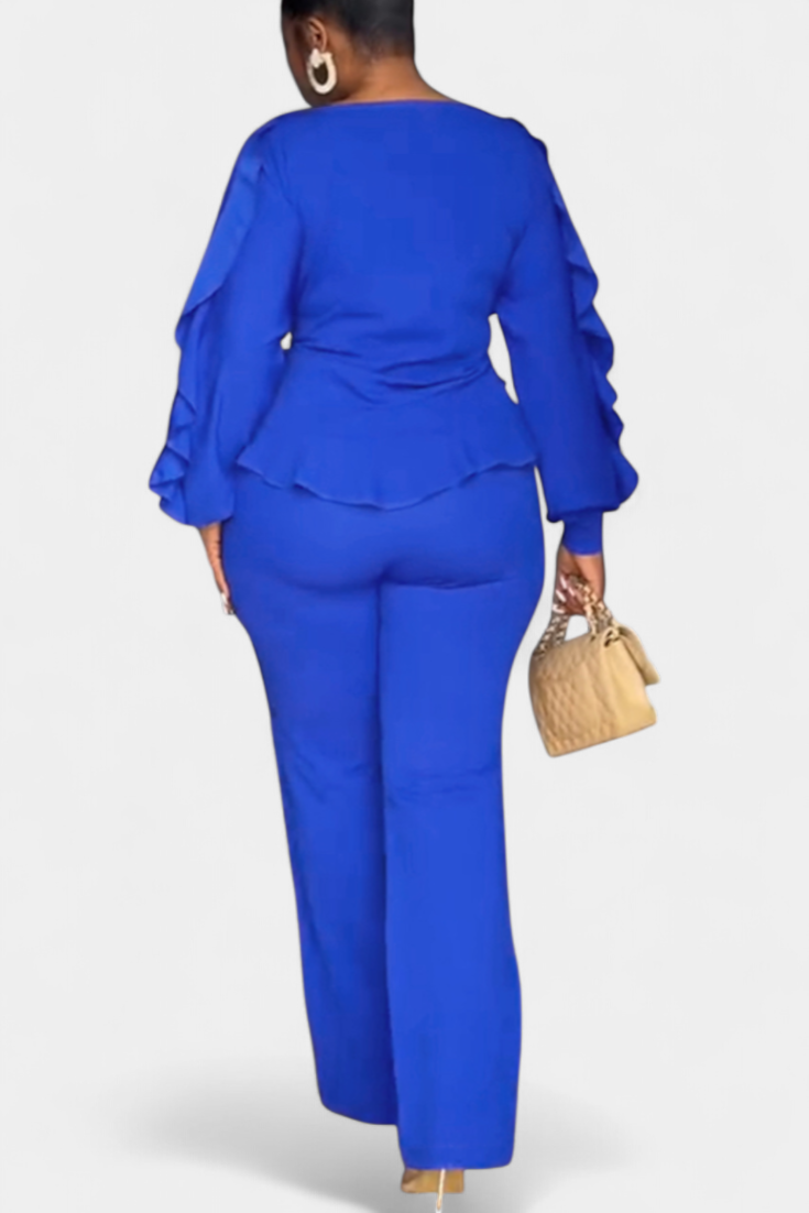 Conjunto Charmed de 2 piezas con volantes y cordón