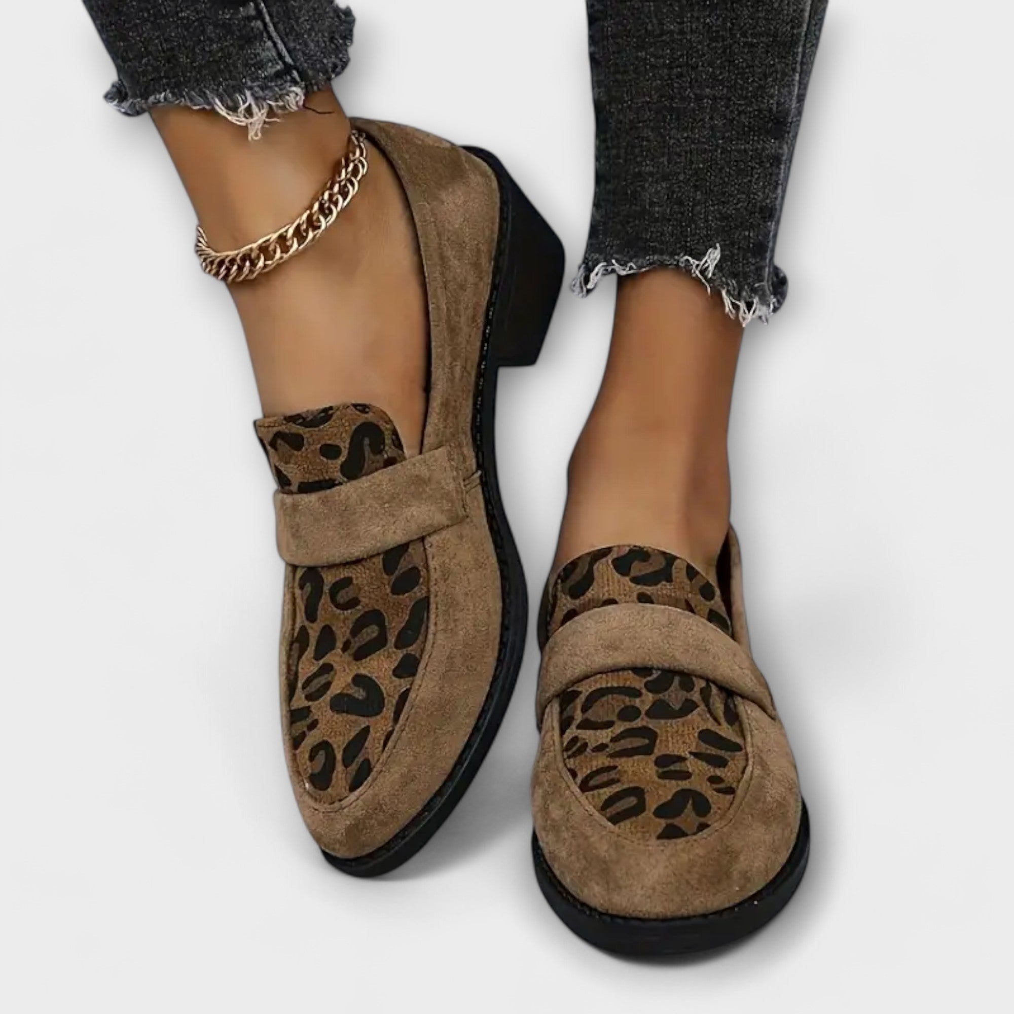 Karla - Zapatos elegantes de mujer con estampado de leopardo