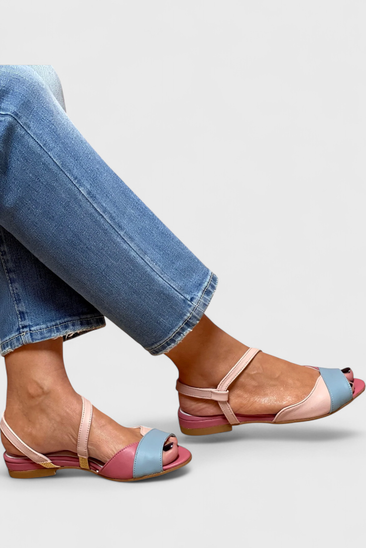 Juralina Elegantes sandalias con tira al tobillo y suela suave