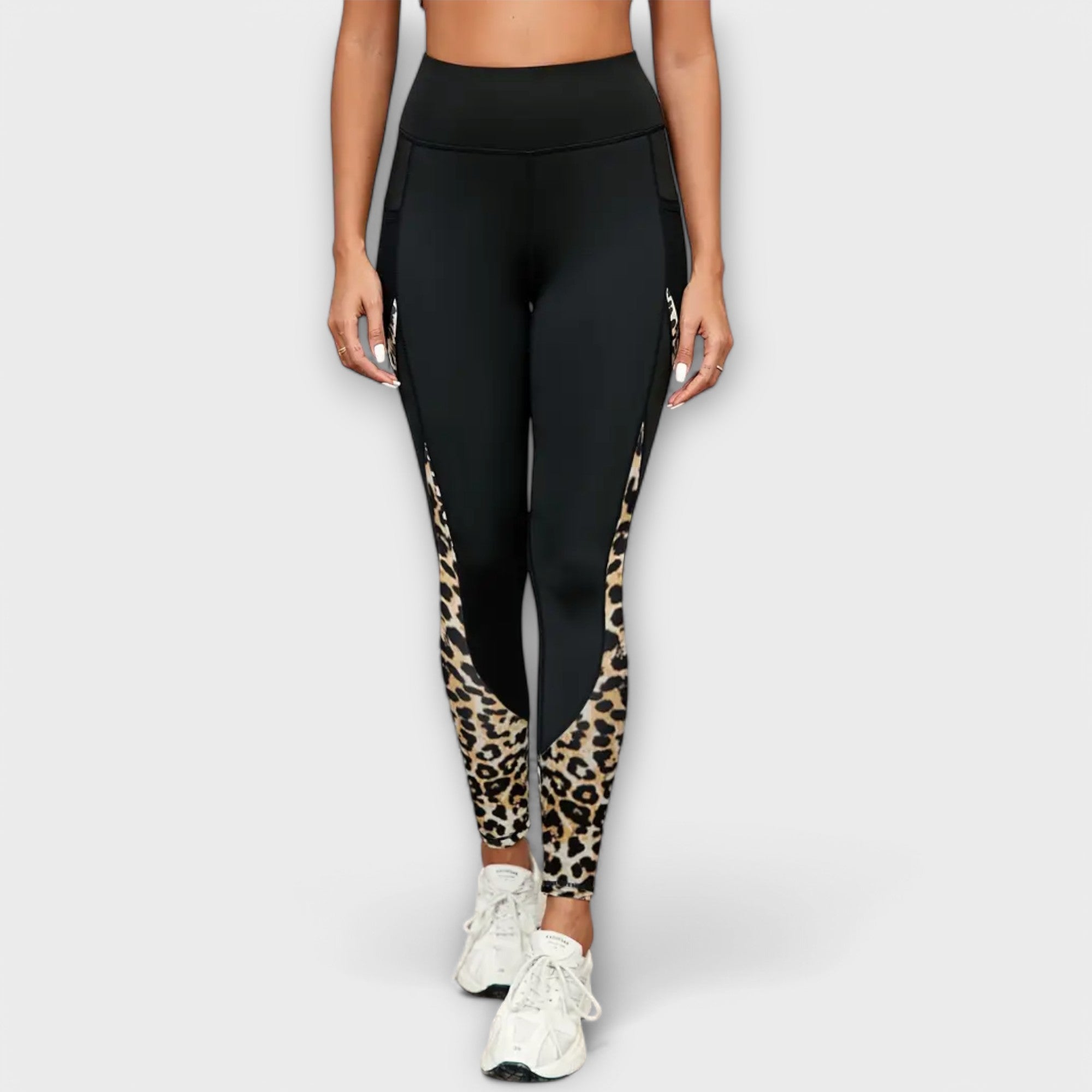 Leggings de cintura alta con estampado de leopardo