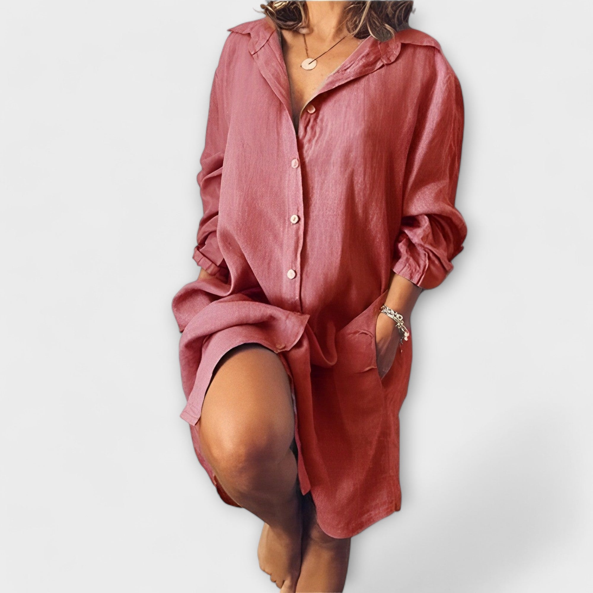 Blusa casual de lino