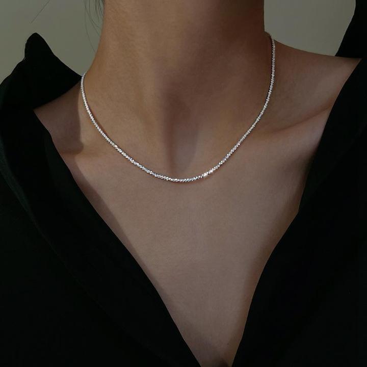 Conjunto de collar de plata