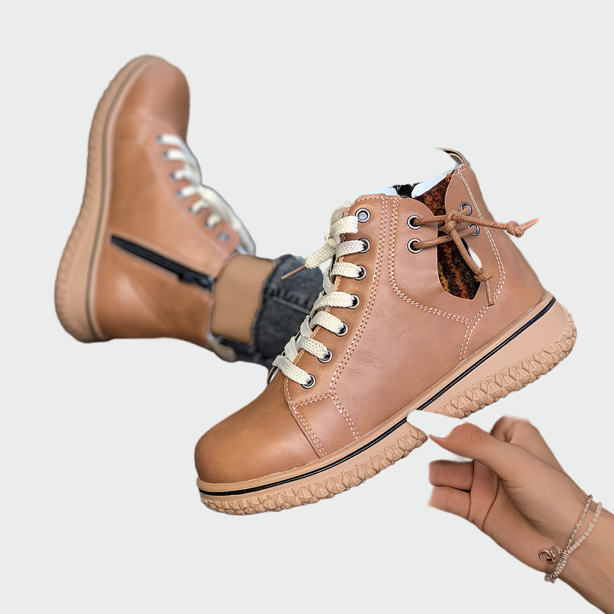 Botines ortopédicos de piel