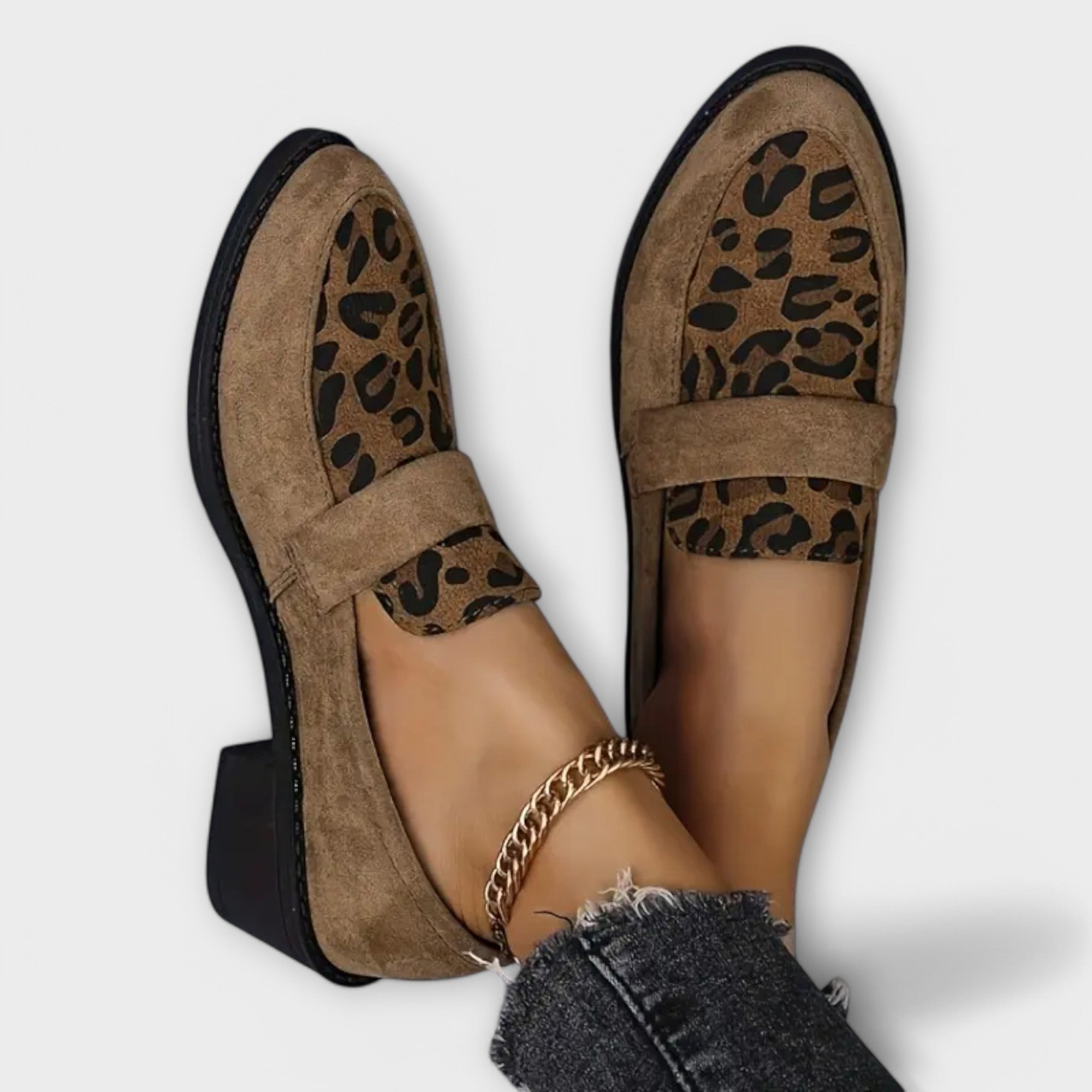 Karla - Zapatos elegantes de mujer con estampado de leopardo