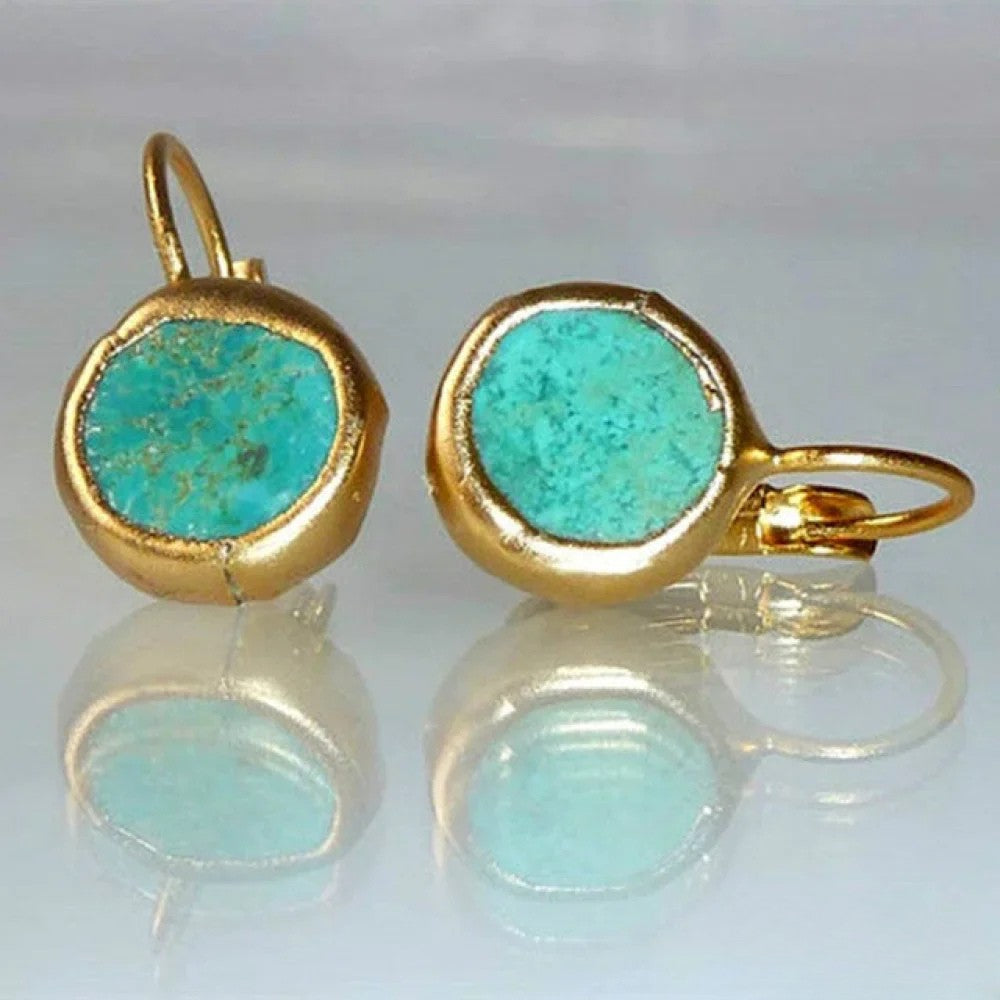 Pendientes vintage de turquesa