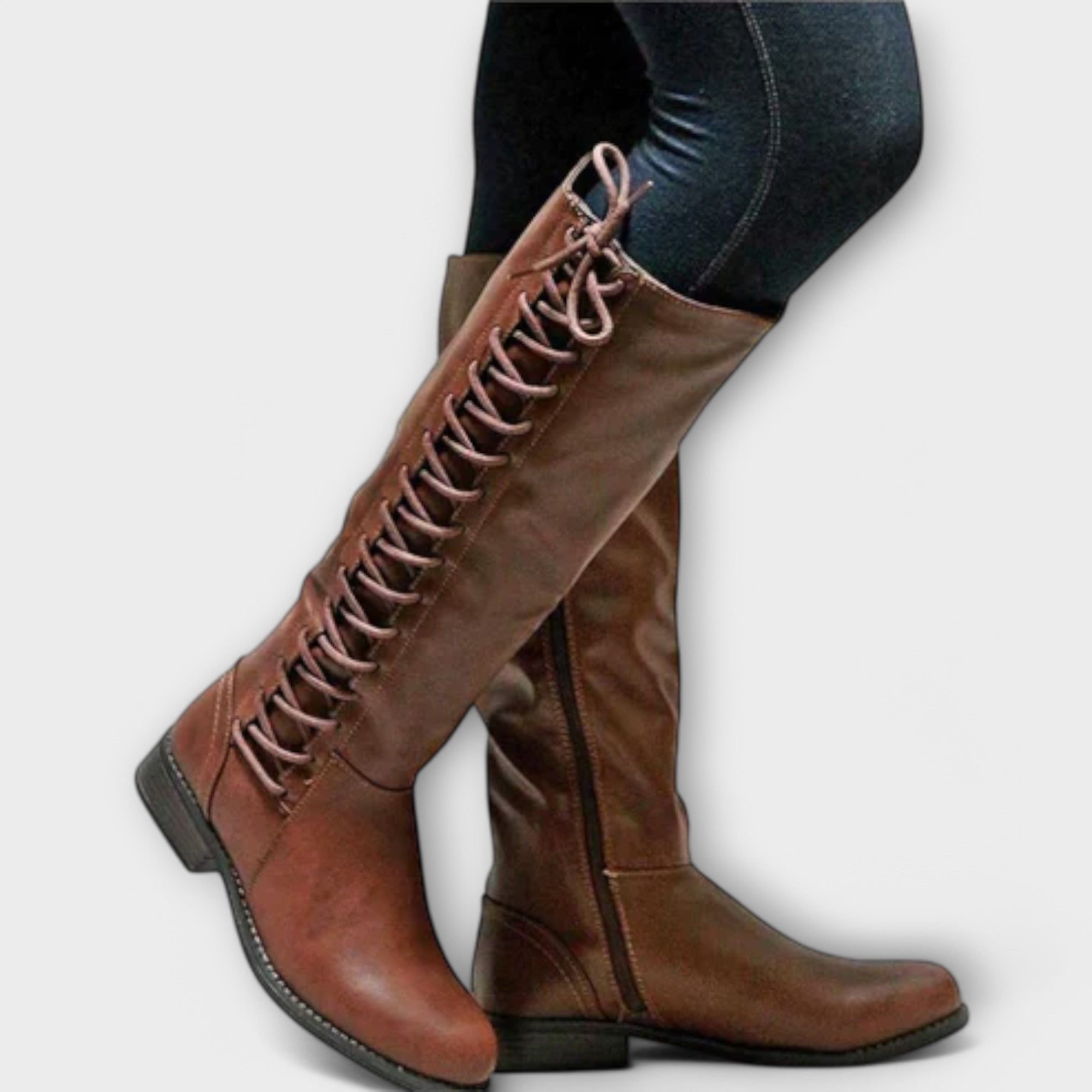 Botas elegantes con cordones