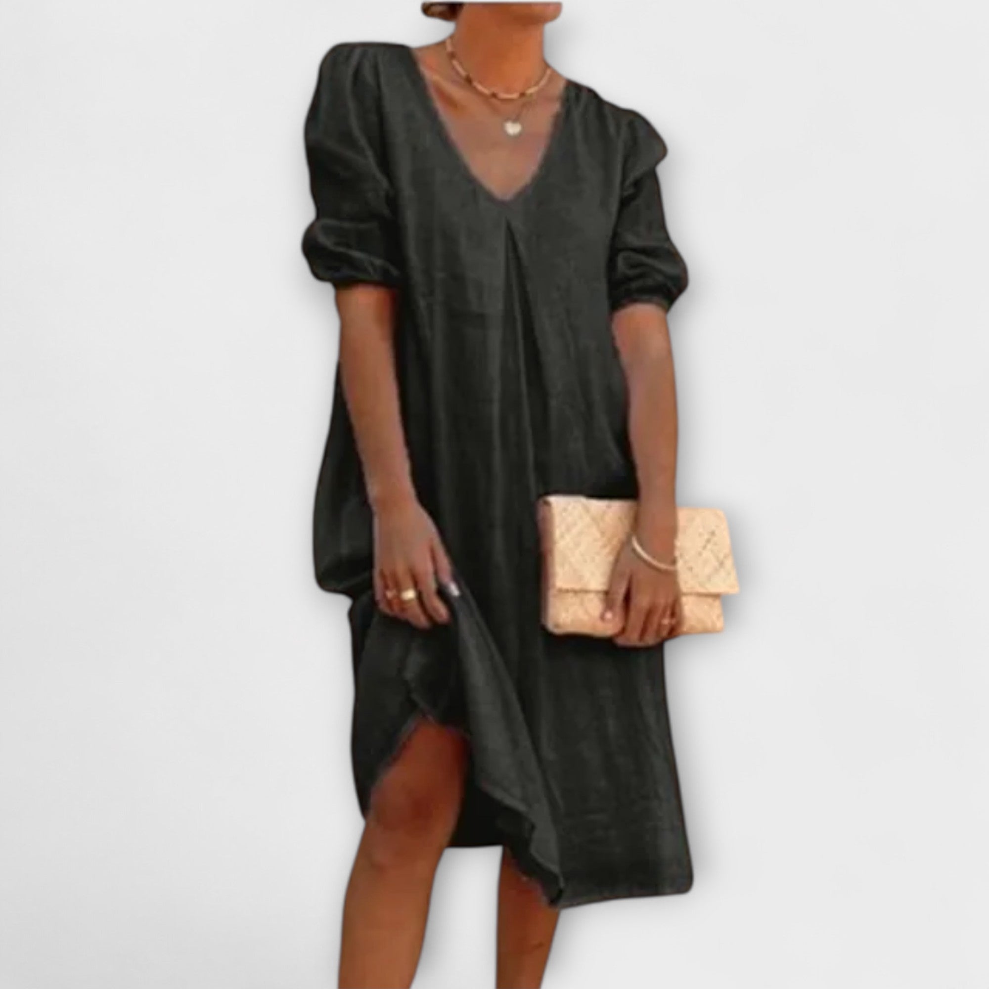 Fanny — Elegante vestido de verano con detalle de punto