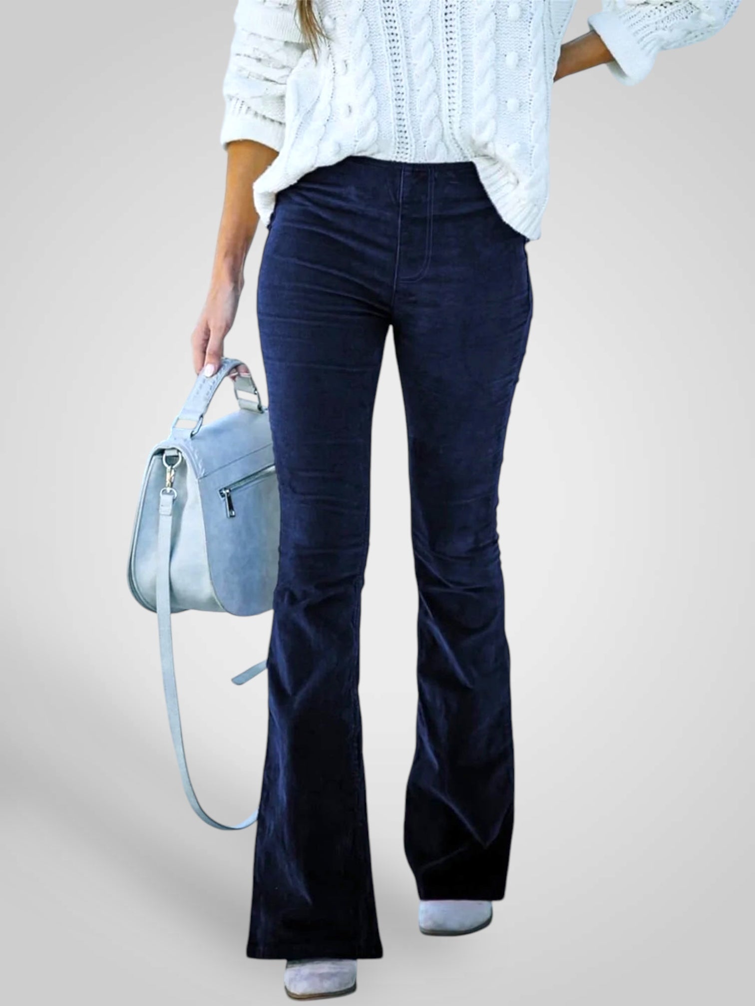 Nedda | Pantalones acampanados de cintura alta - Corte elástico