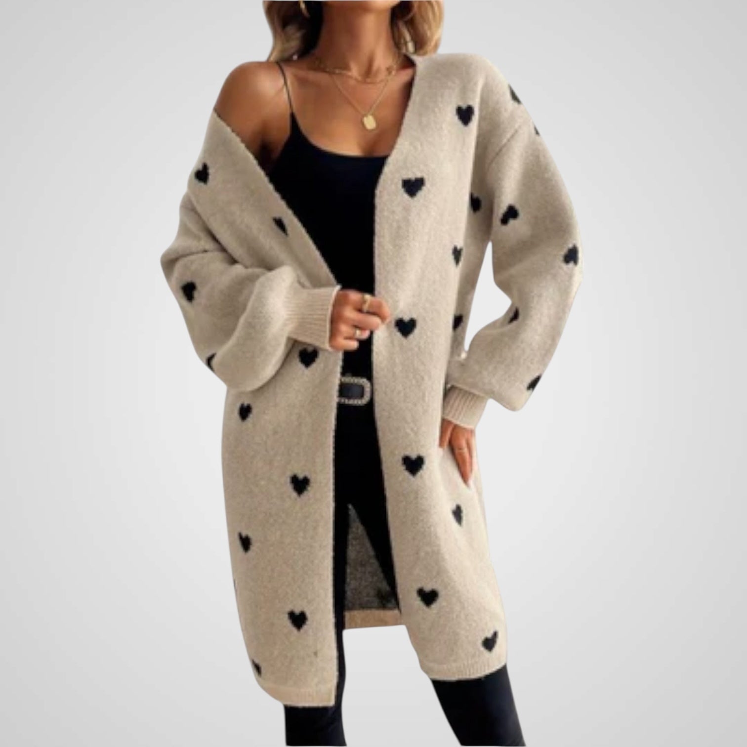 Nuni | Cárdigan con corazones