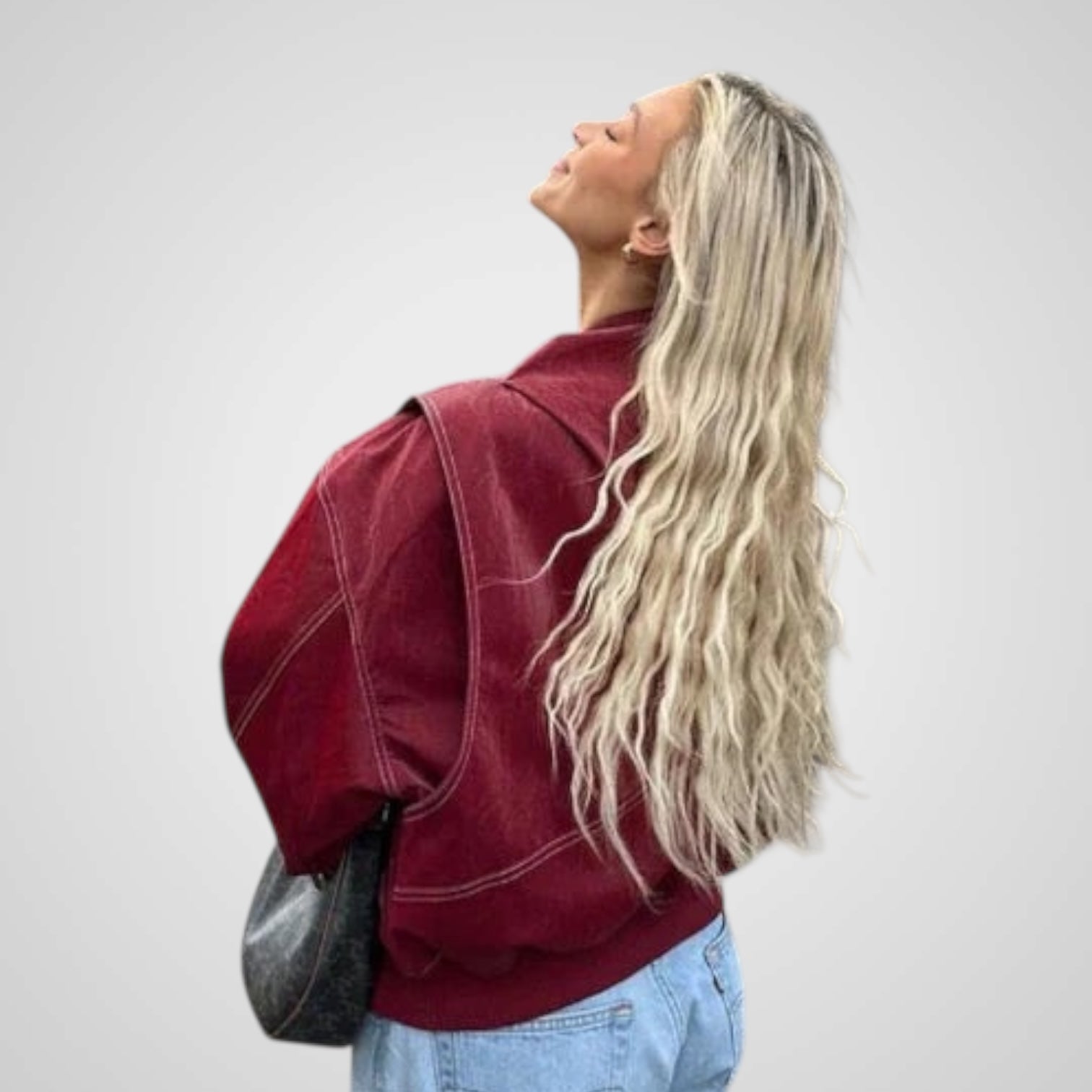 Sabrina | Chaqueta de cuero holgada