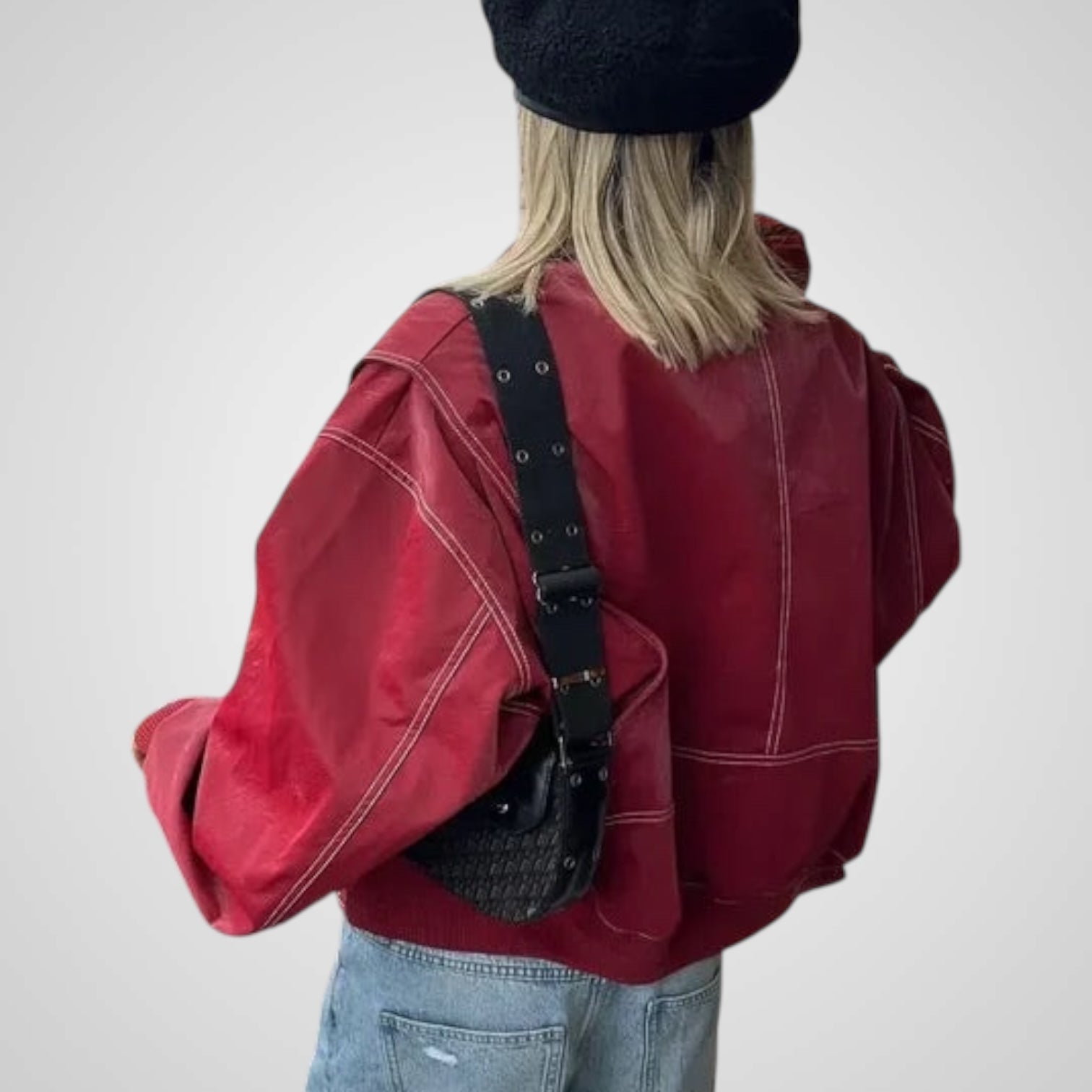 Sabrina | Chaqueta de cuero holgada