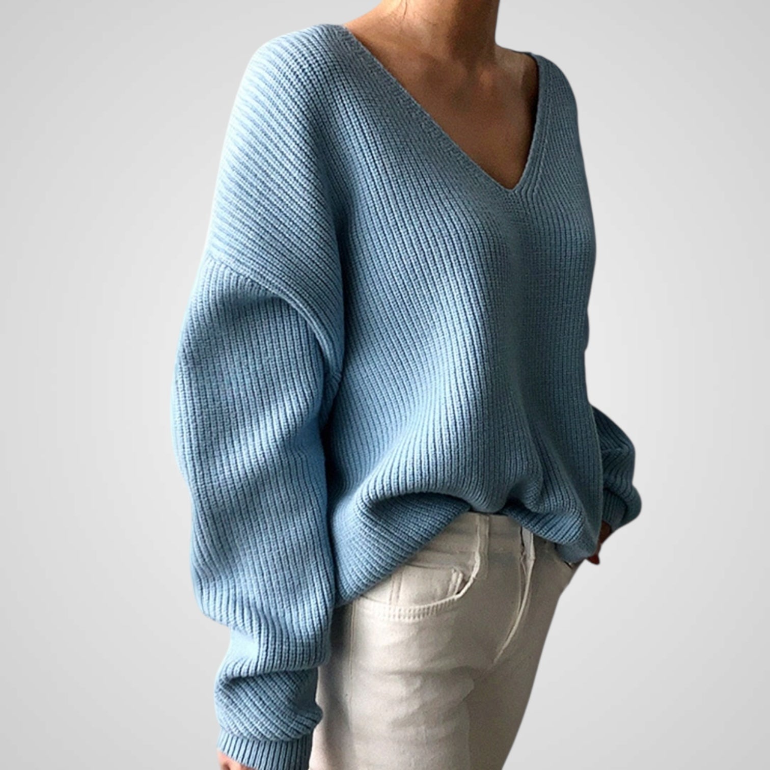 Marie | Suéter cómodo con escote en V para mujer