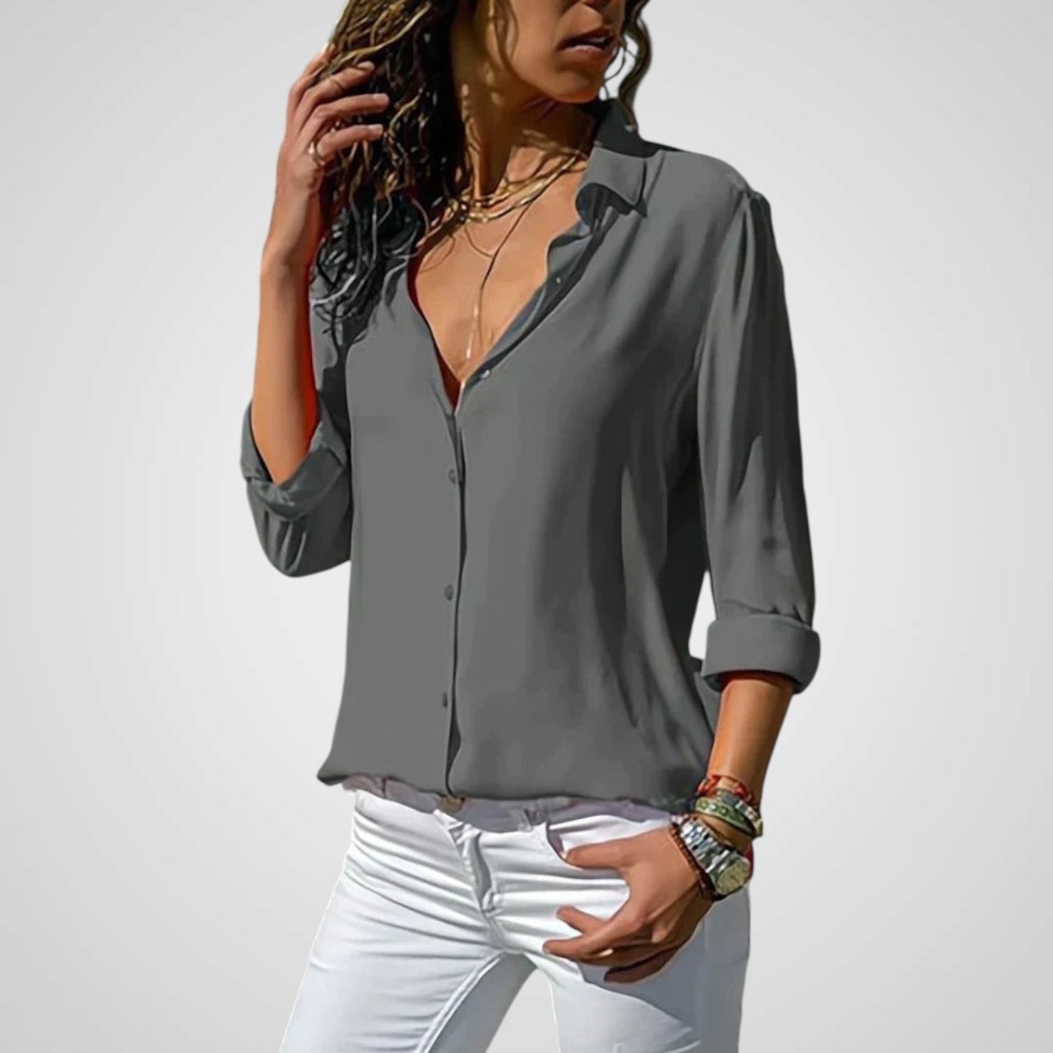 Fenna | Elegante blusa de gasa