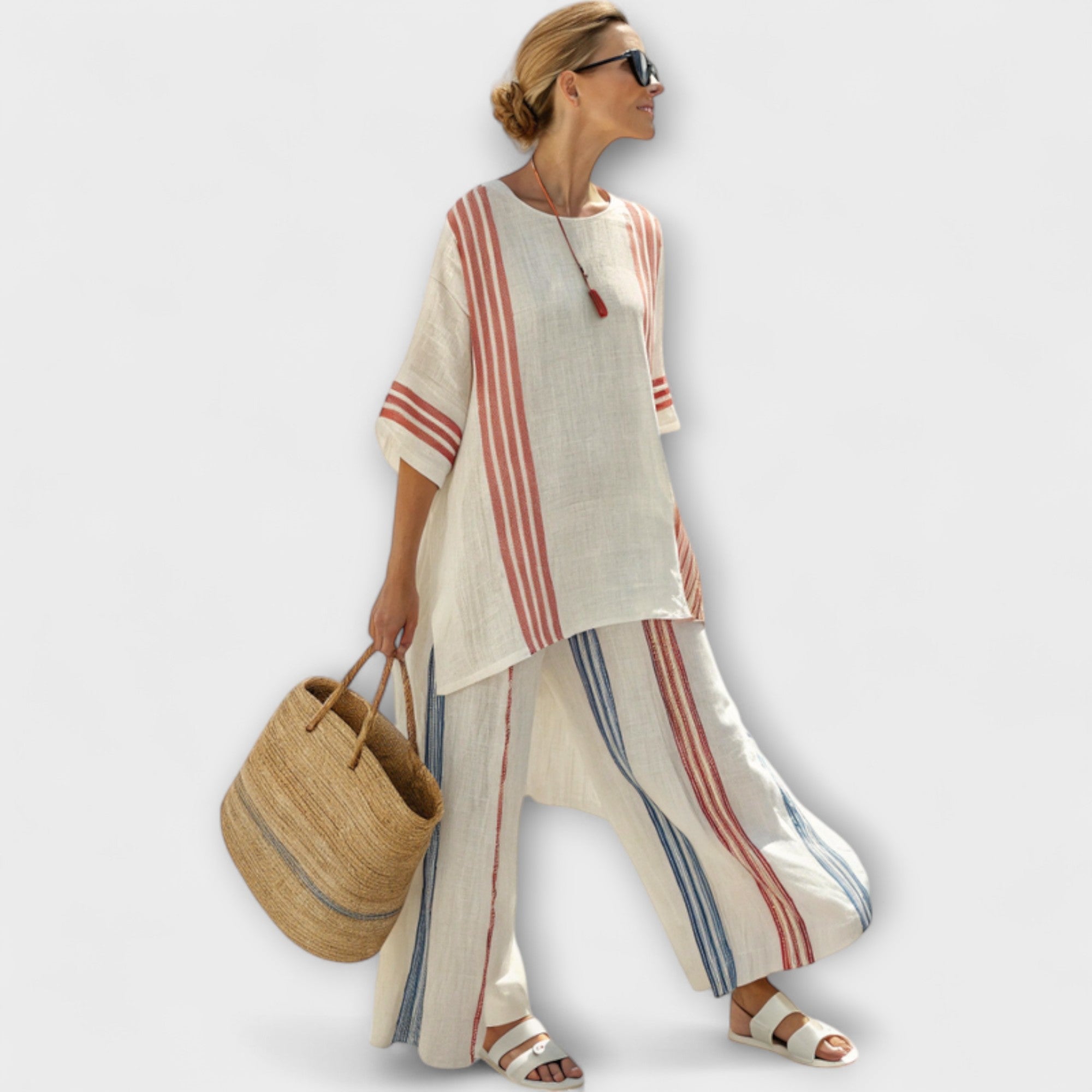 Faith - Conjunto étnico de lino