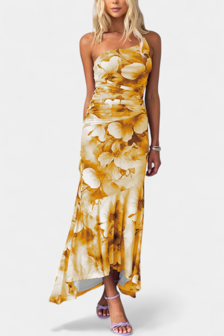 Vestido floral de manga larga Abigail