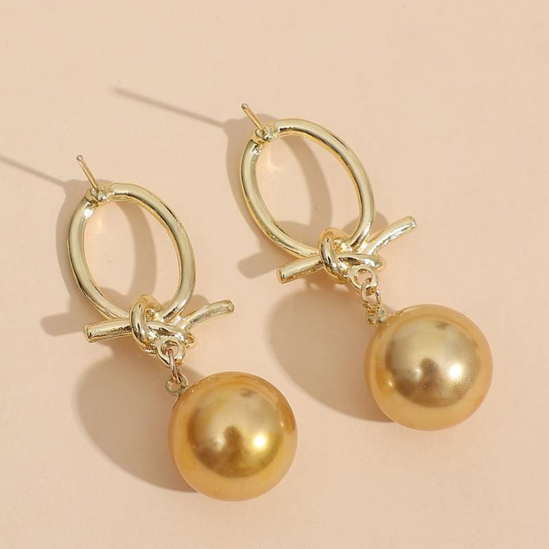 Pendientes con perlas de oro