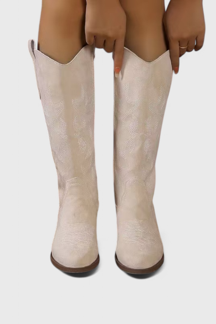 Botas vaqueras de ante estilo western Elka