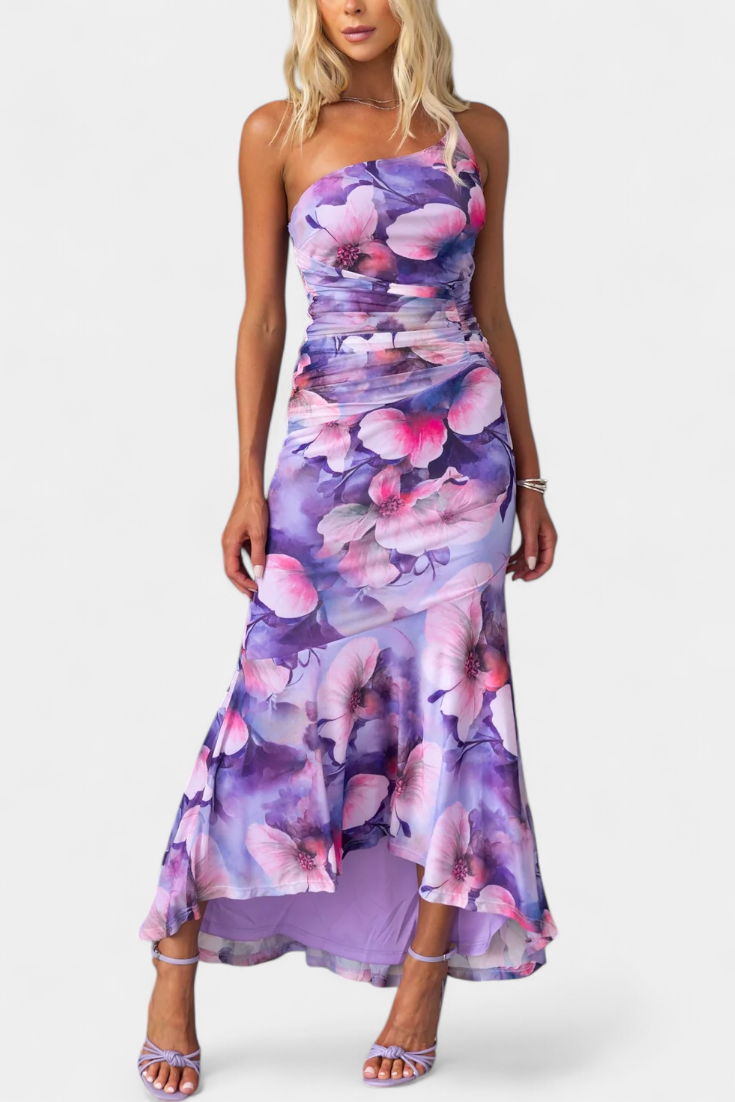 Vestido floral de manga larga Abigail