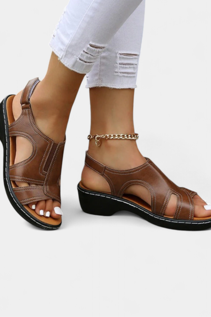 Eudoxia Sandalias ortopédicas elegantes para todo el día.