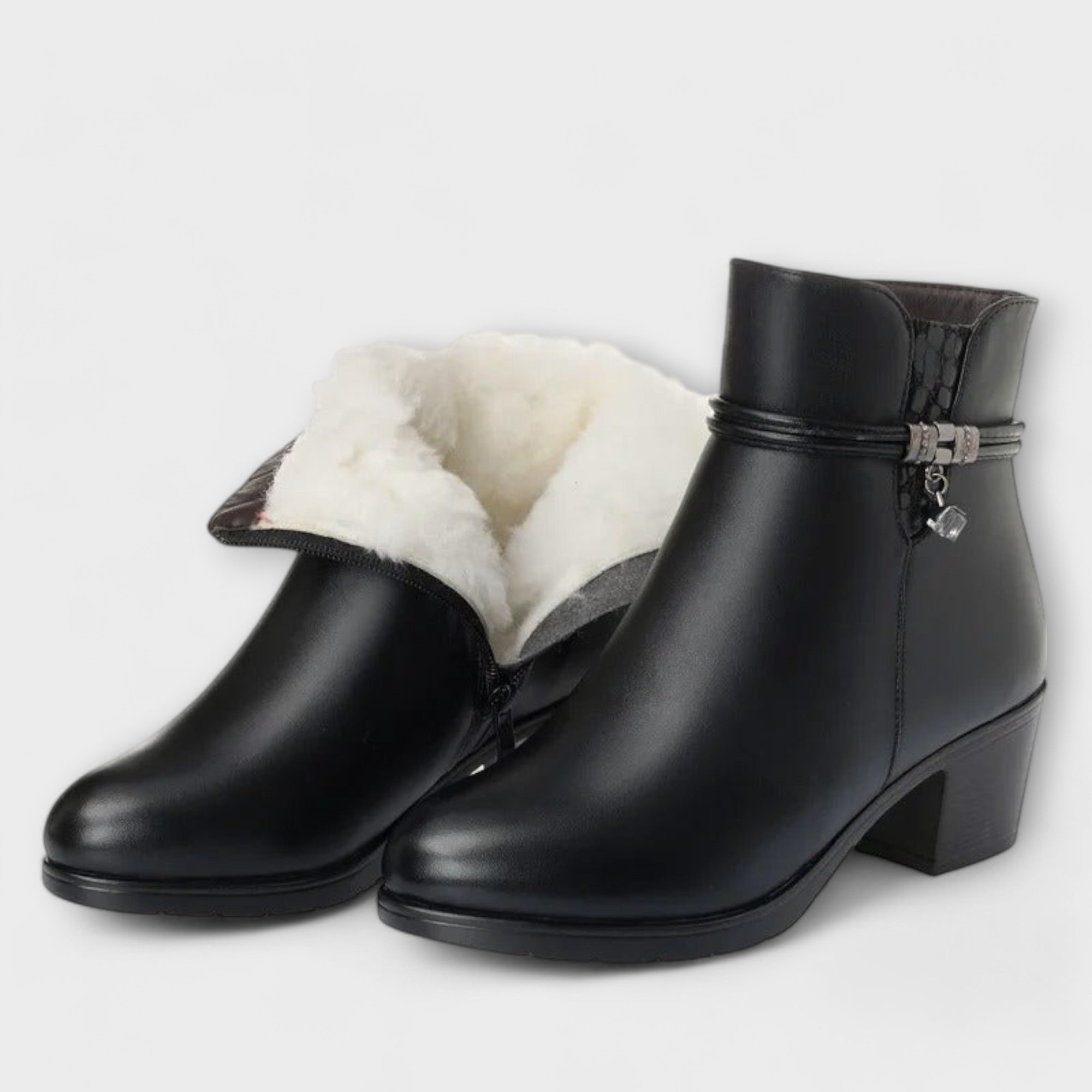 Frederika - Elegantes botas de invierno con cremallera