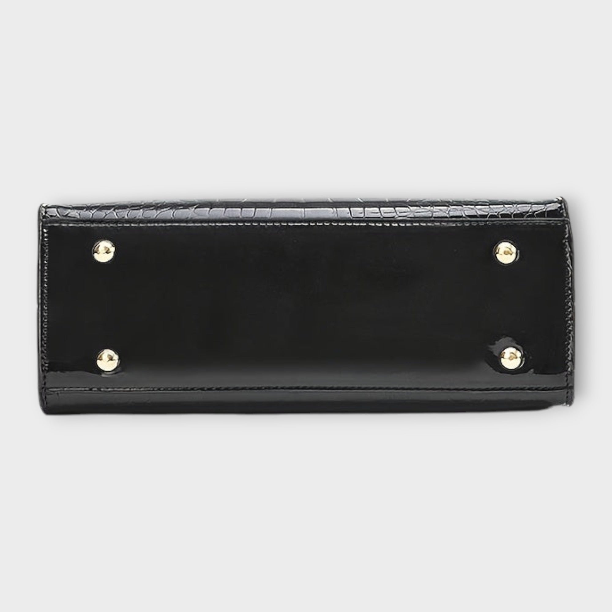 Erain - Bolso de piel de cocodrilo brillante