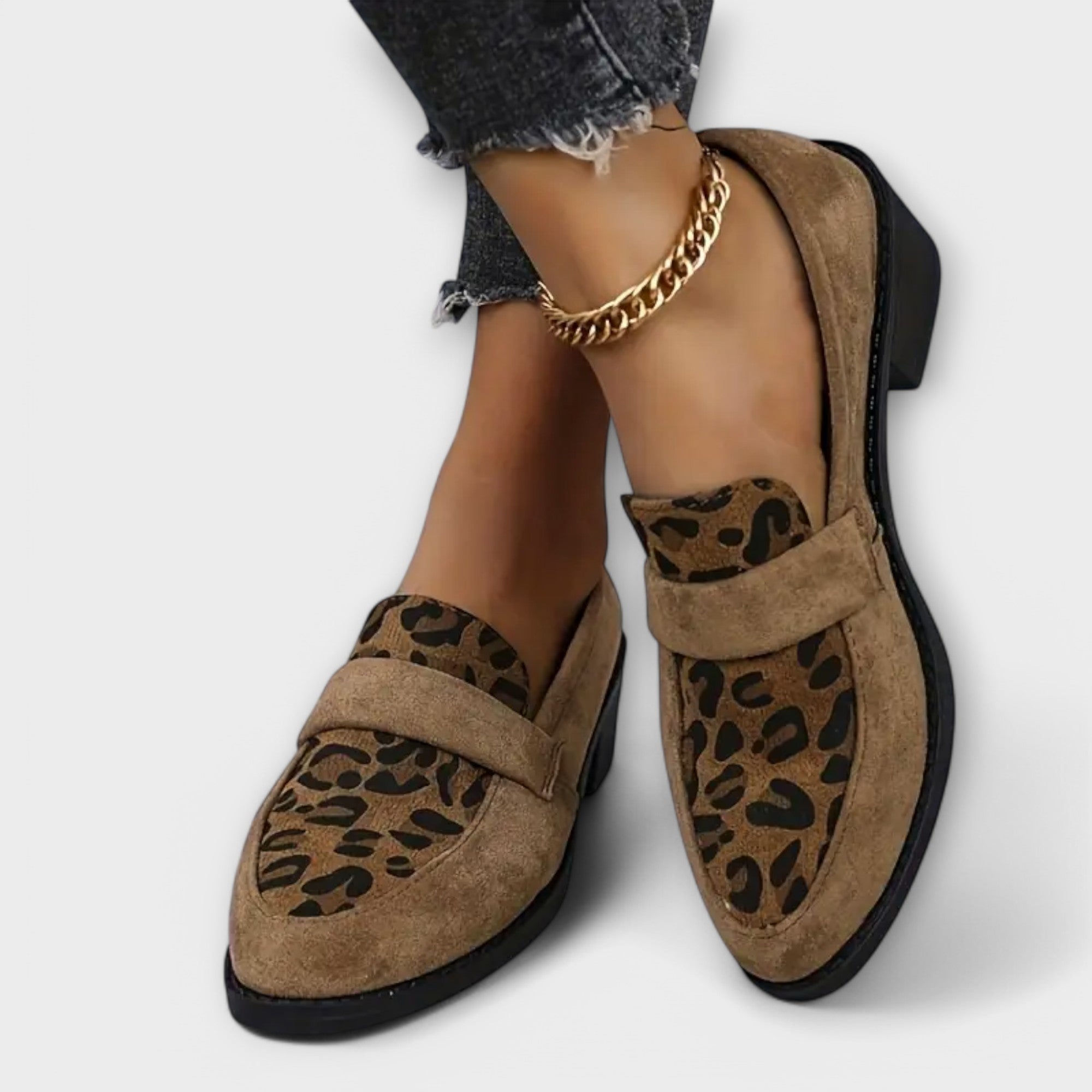 Karla - Zapatos elegantes de mujer con estampado de leopardo