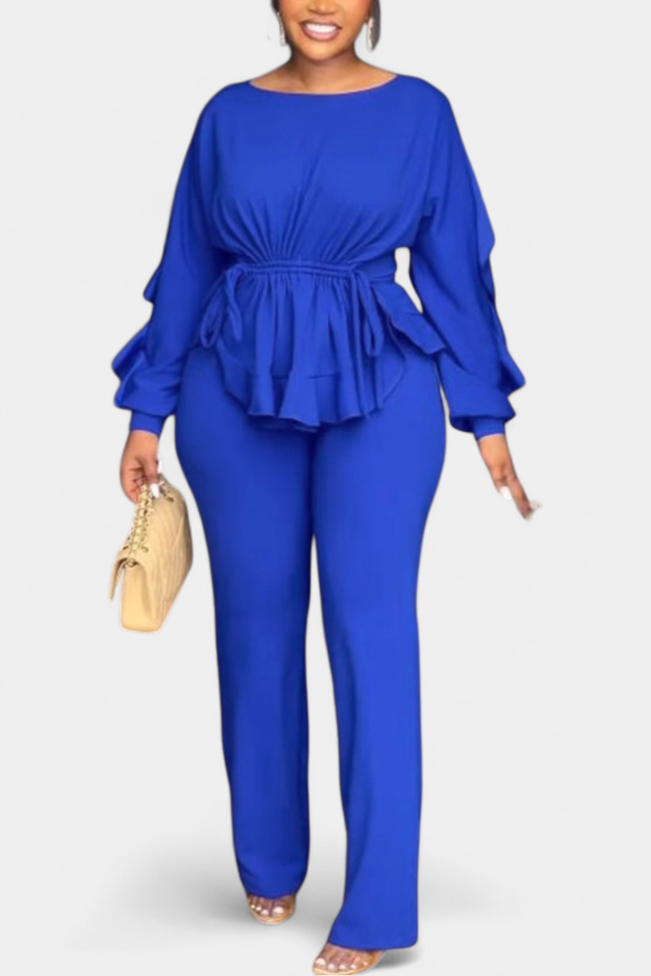 Conjunto Charmed de 2 piezas con volantes y cordón