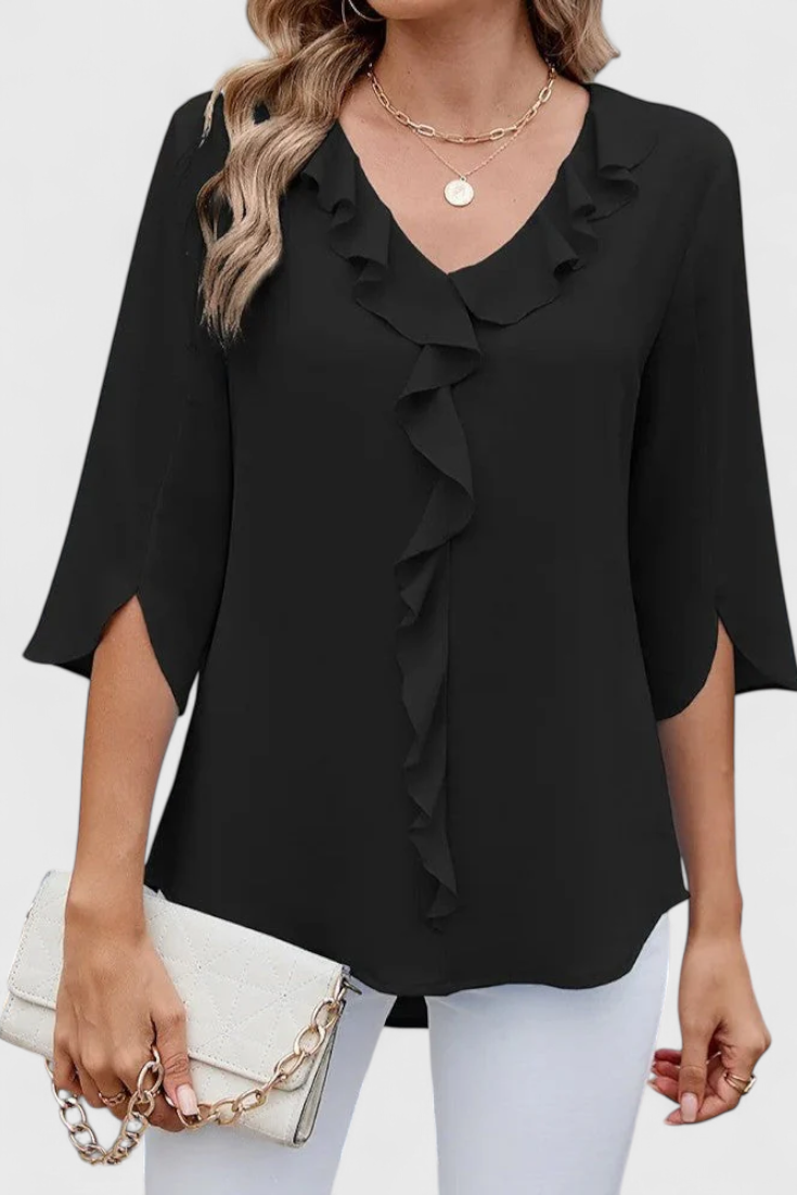 Blusa casual Annemiek con línea cómoda y estilo elegante