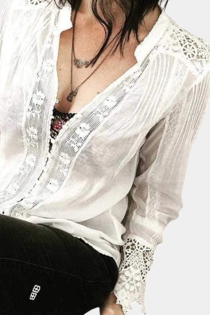 Blusa de encaje Bernelle